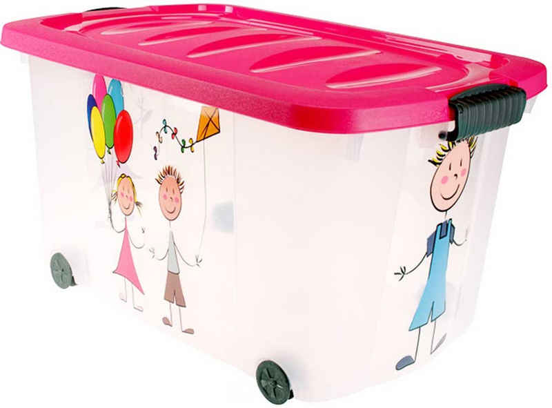 made2trade Aufbewahrungsbox »Spielzeugkiste mit Rollen«, 45 Liter Volumen