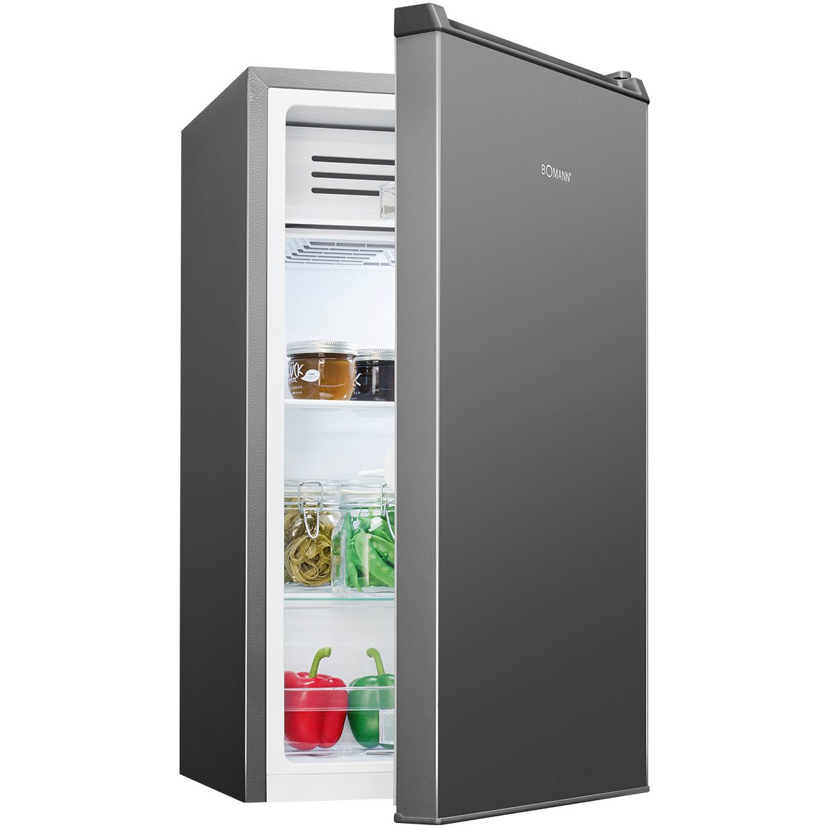 BOMANN Kühlschrank KS 7257, 85 cm hoch, 44.6 cm breit, Kühlschrank klein mit Frostfach, 83 Liter