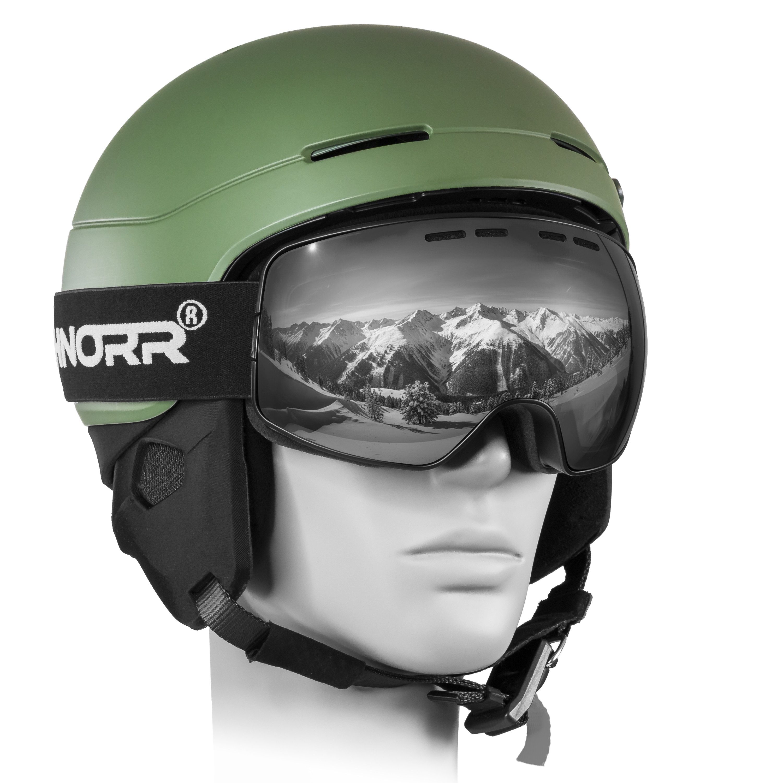 SCHNORR Sportbrille Schnorr Skibrille Ventra - Sphärisch, Silber (S3/S4), Full REVO, Ant, (1-St), Full REVO-Beschichtung Silber (S3) – Bild 2 von 3