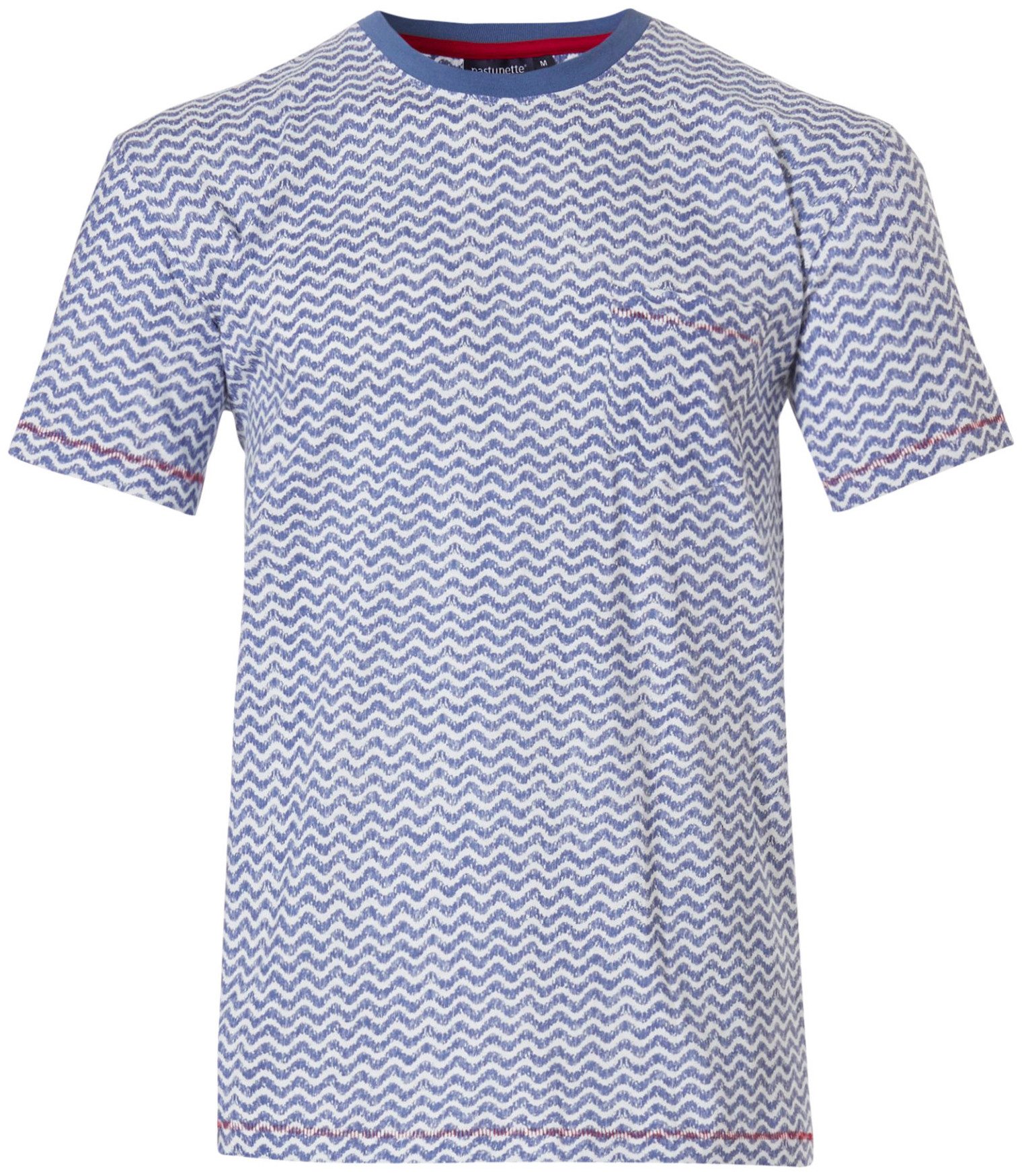 Pastunette Pyjamaoberteil Herren Pyjama Shirt (1-tlg) Baumwolle