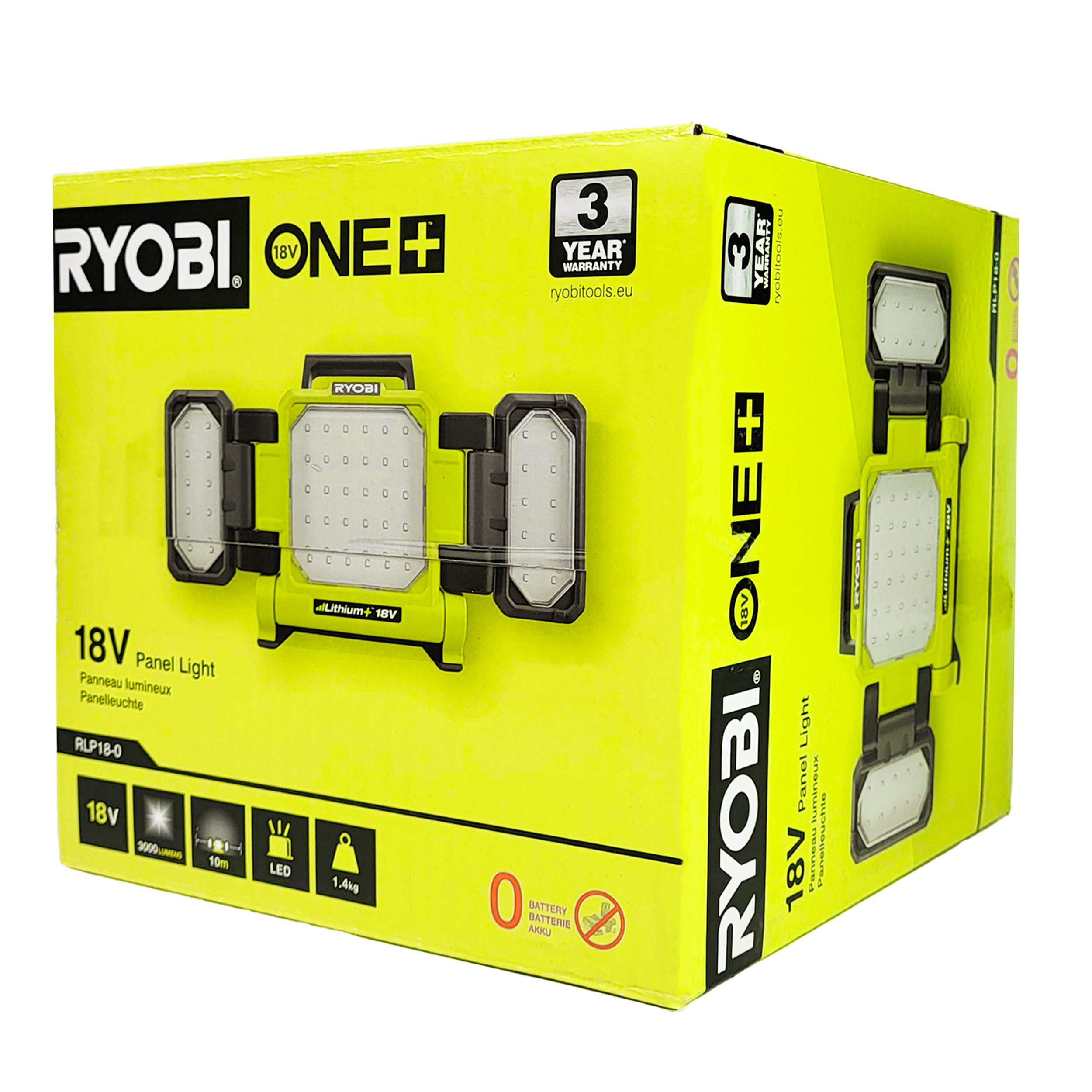 RYOBI Montage-Kit Ryobi RLP18-0 LED-Panel-Arbeitsleuchte 18 V ONE+ (ohne Akku), (1-tlg)