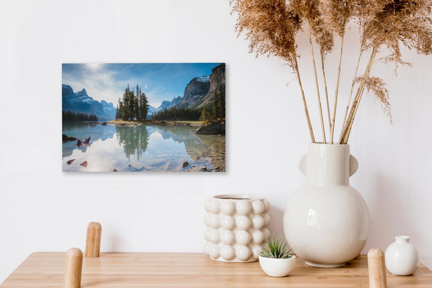 OneMillionCanvasses® Leinwandbild einem Jasper Wandbild (1 St), sonnigen an cm in Nordamerika National Wanddeko, 30x20 Aufhängefertig, Leinwandbilder, Park Tag
