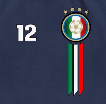 Shirtracer Turnbeutel 12. Mann Italien Emblem, 2024 Fussball EM Fanartikel