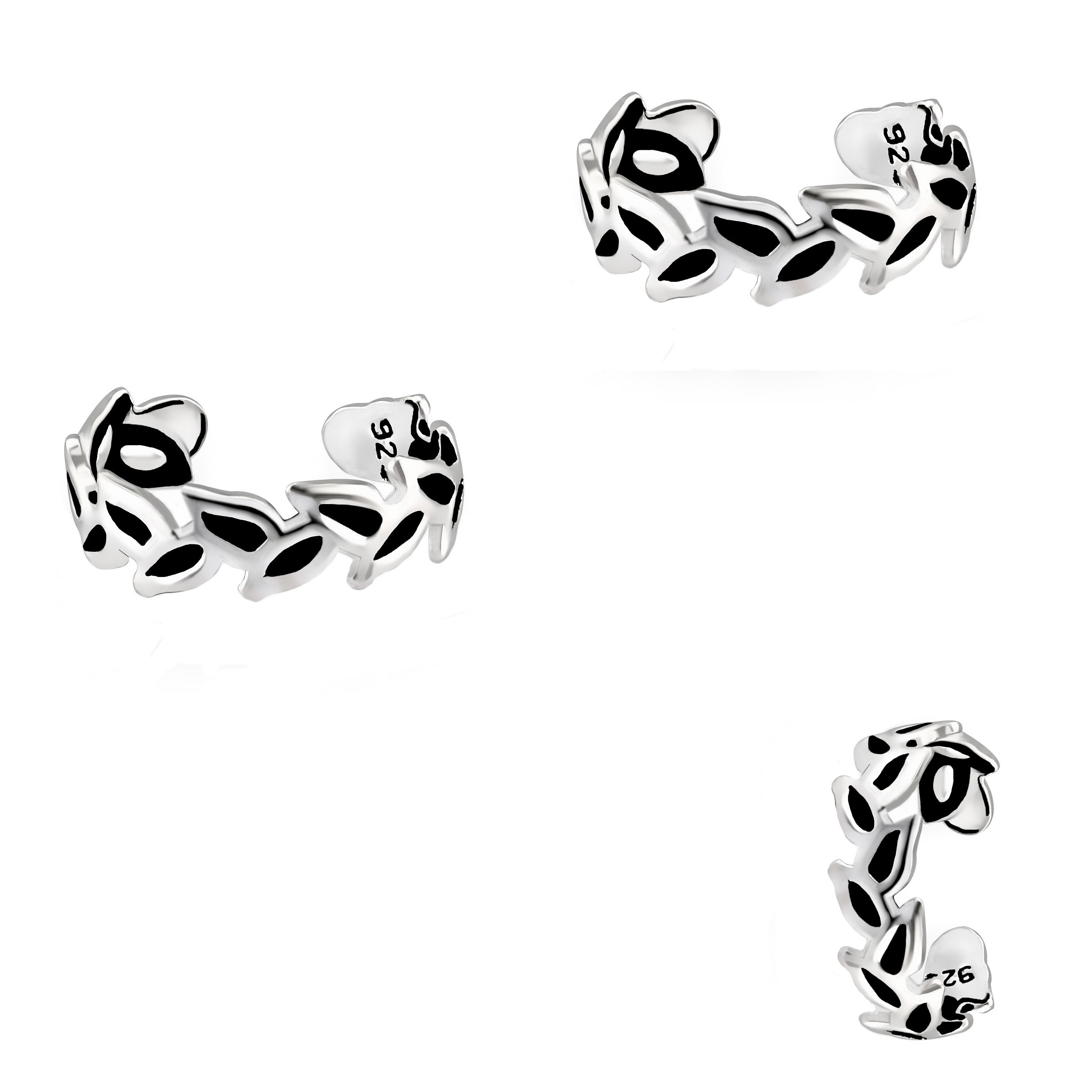 Firetti Paar Ohrklemmen Schmuck Geschenk Silber 925 Ohrschmuck Ear Cuff, Made in Germany