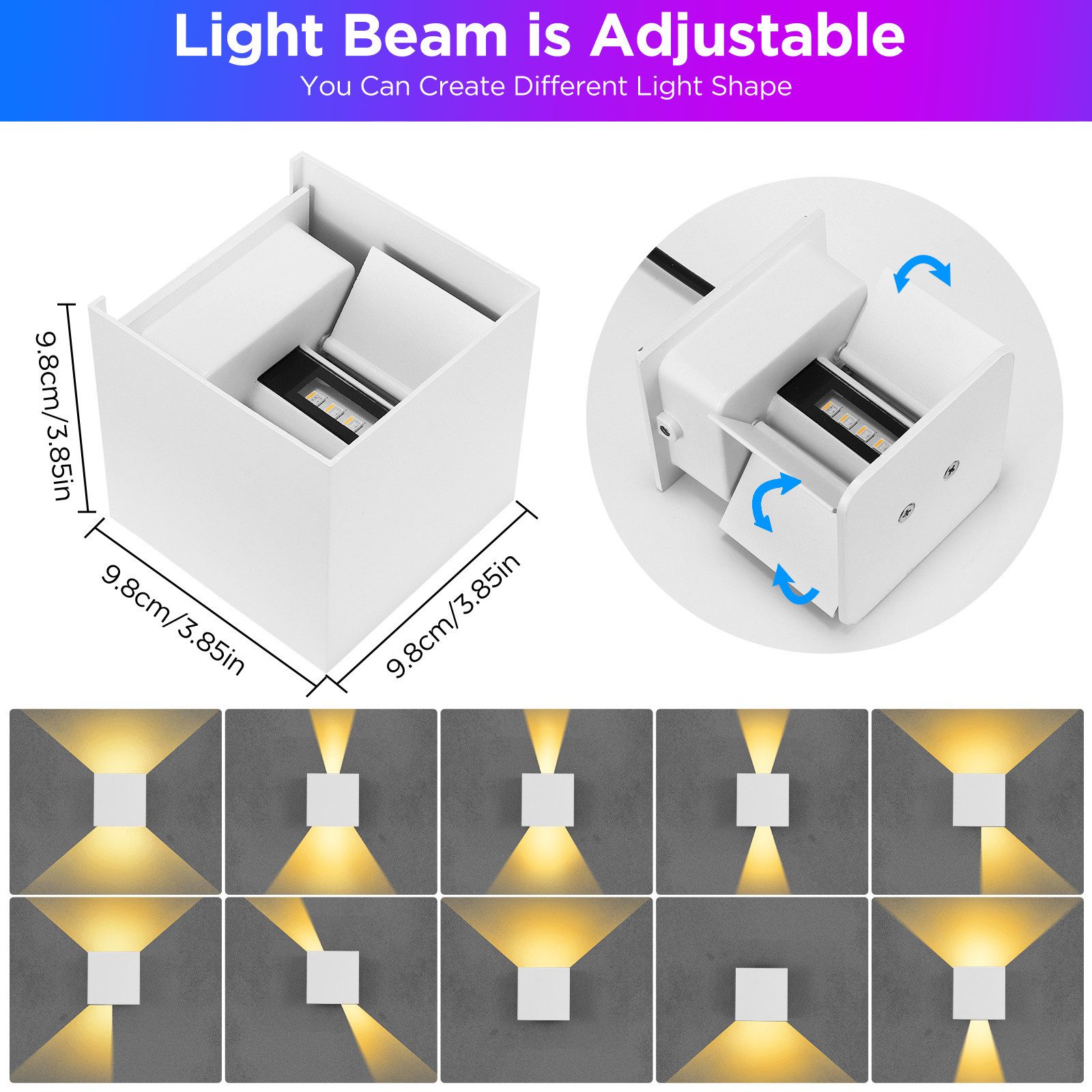 BlingBin LED Wandleuchte RGB Wandlampe 18 günstig online kaufen