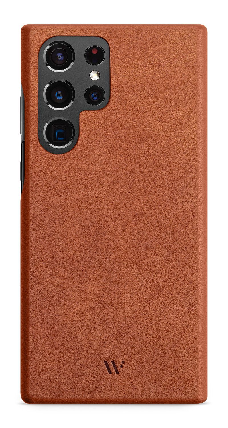 wiiuka Smartphone-Hülle skiin MORE Handyhülle für Samsung Galaxy S23 Ultra, Handgefertigt - Deutsches Leder, Premium Case