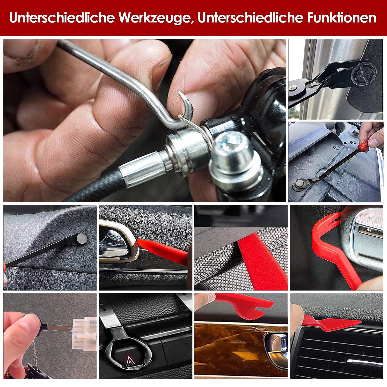 Youyijia Demontagewerkzeug 238 Stück Auto Demontage Werkzeuge Werkzeug Innen-Verkleidung Ausbau, (238-tlg)