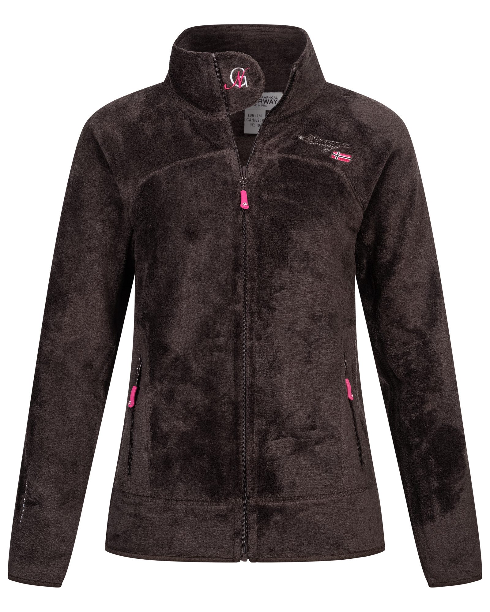 Geographical Norway Fleecejacke Damen Teddy Fleece Jacke Herbst Winter Jack günstig online kaufen