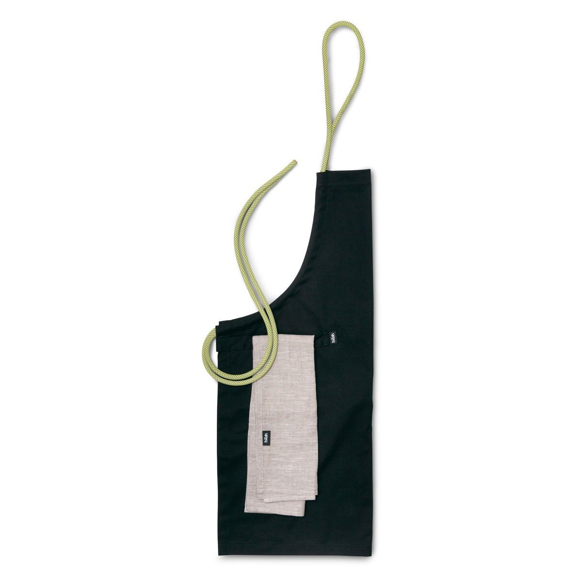 höfats Grillschürze, (größenverstellbar mit Tasche, Tuchriemen und inklusive Handtuch aus 100% Leinen, Grillschürze, Kochschürze für Männer und Frauen), inkl. Handtuch aus 100% Leinen