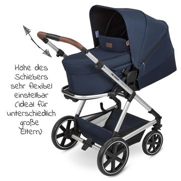 ABC Design Kombi-Kinderwagen Timbo 4 - Ocean, 2in1 Kinderwagen Buggy Set inkl. Babywanne und Sportsitz