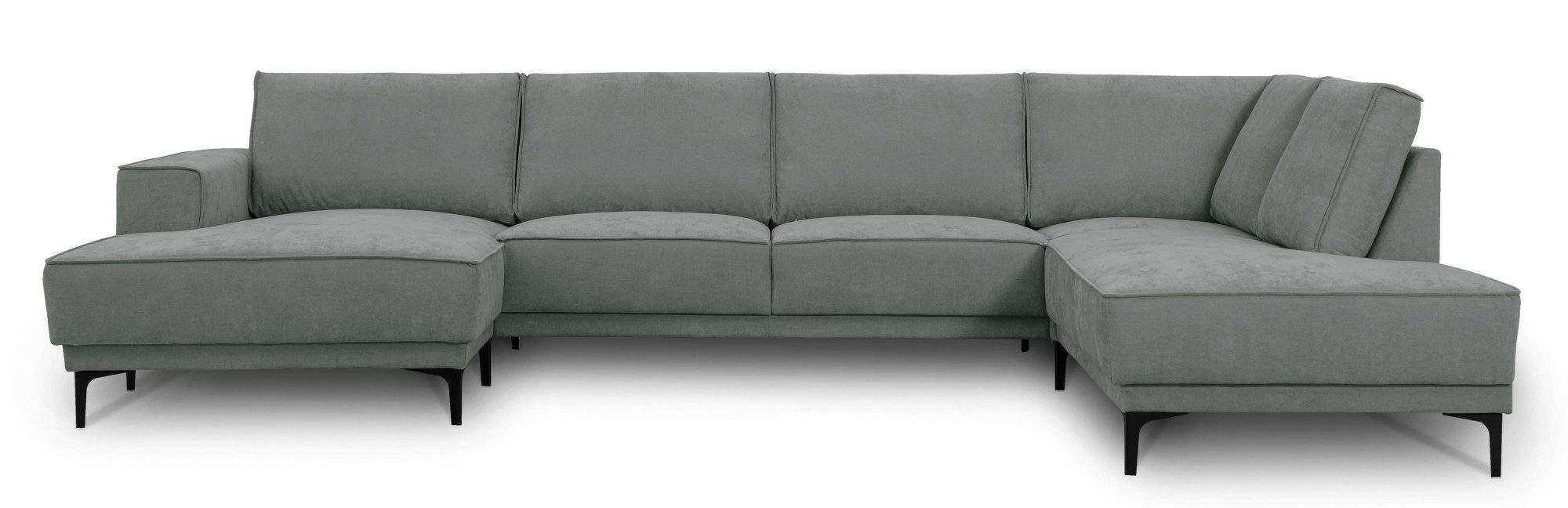 PLACES OF STYLE Wohnlandschaft "XXL Sofa Oland, Struktur, Flachgewebe, Luxu günstig online kaufen