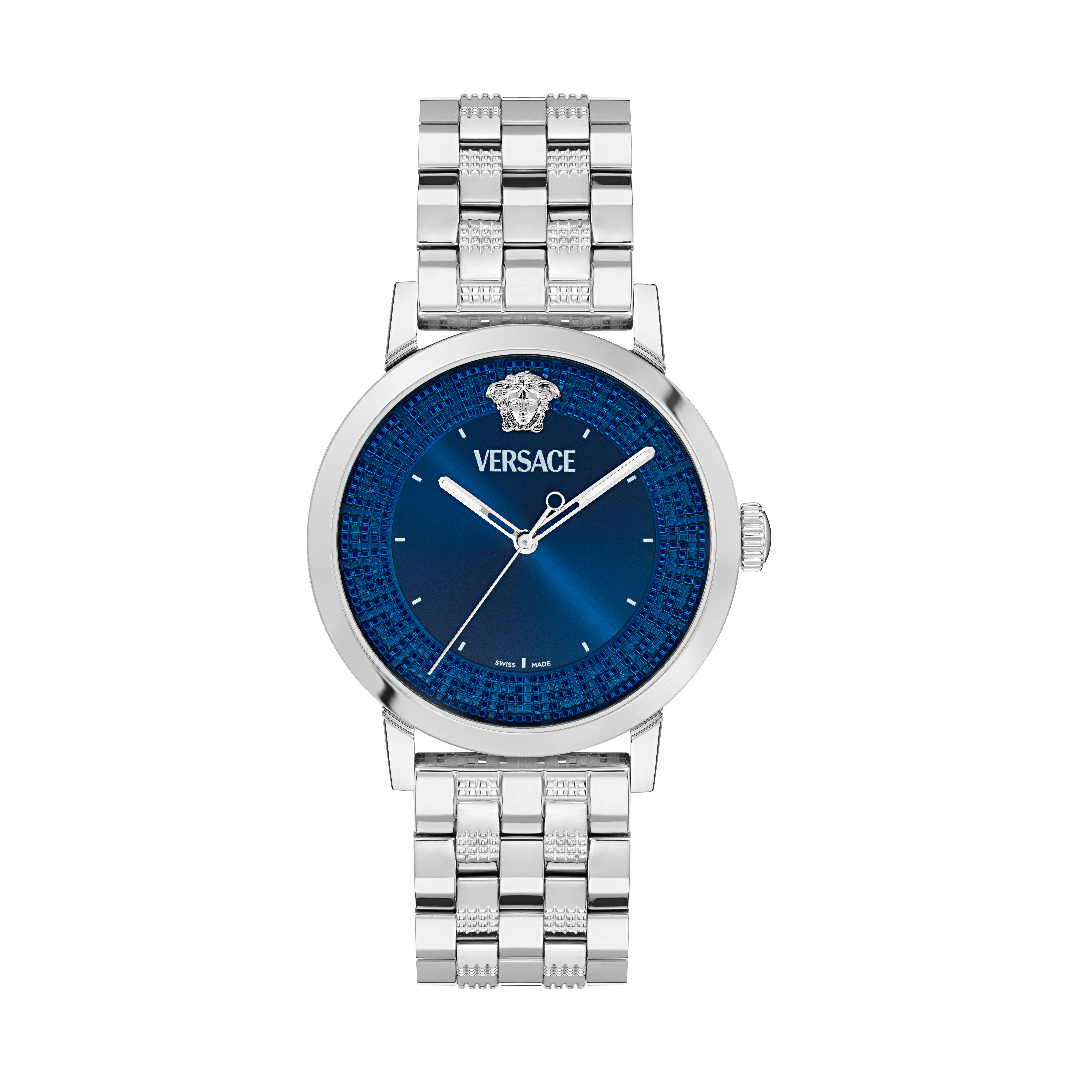 Versace Quarzuhr ALBIREO VE0T00325, Armbanduhr, Damenuhr, Herrenuhr, Swiss Made, Edelstahlarmband, analog