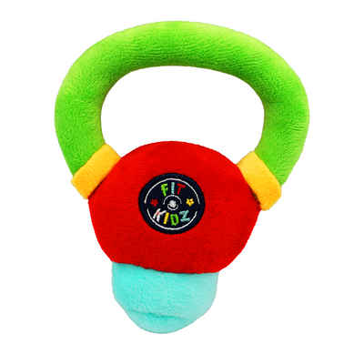 FitKidz Kuscheltier Kettlebell Soft Toy Fitness Geschenk Kinder Fitness Sportspielzeug (1-St), eingebaute Rassel- & Knisterfunktion