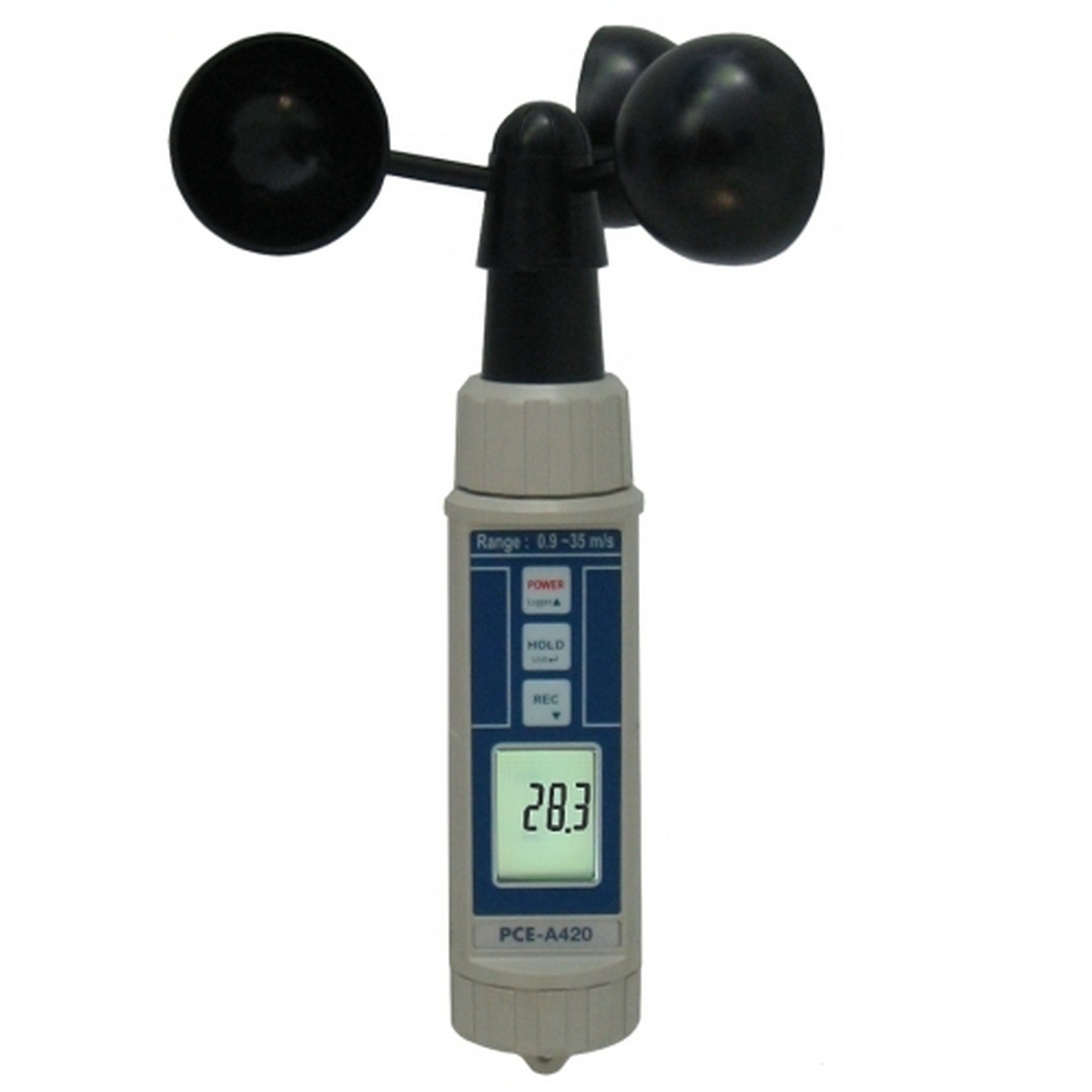 Feuchtigkeitsmesser Anemometer PCE-A420, Digitales Windmessgerät