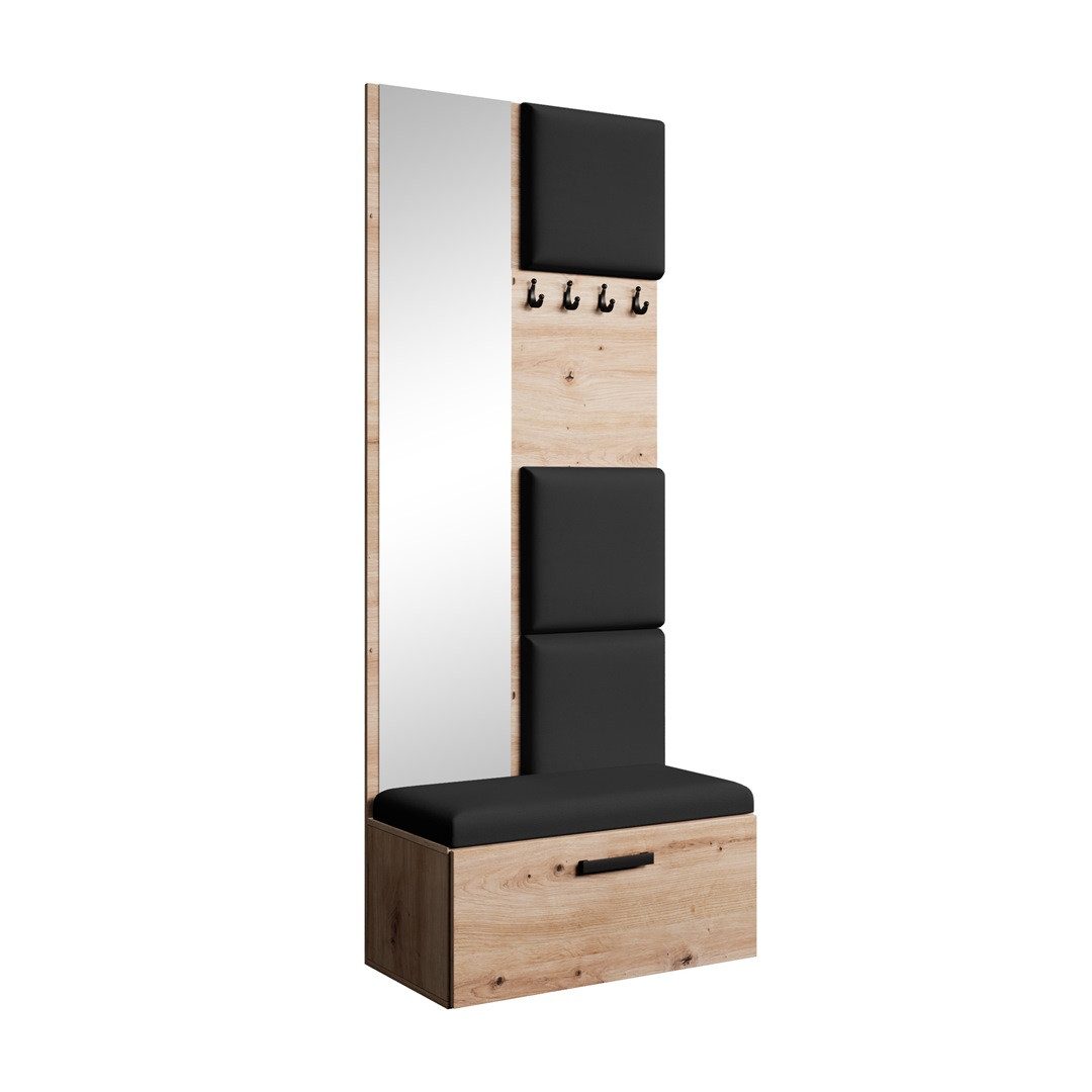 Beautysofa Garderobenschrank MARGARET III mit gepolsterten günstig online kaufen