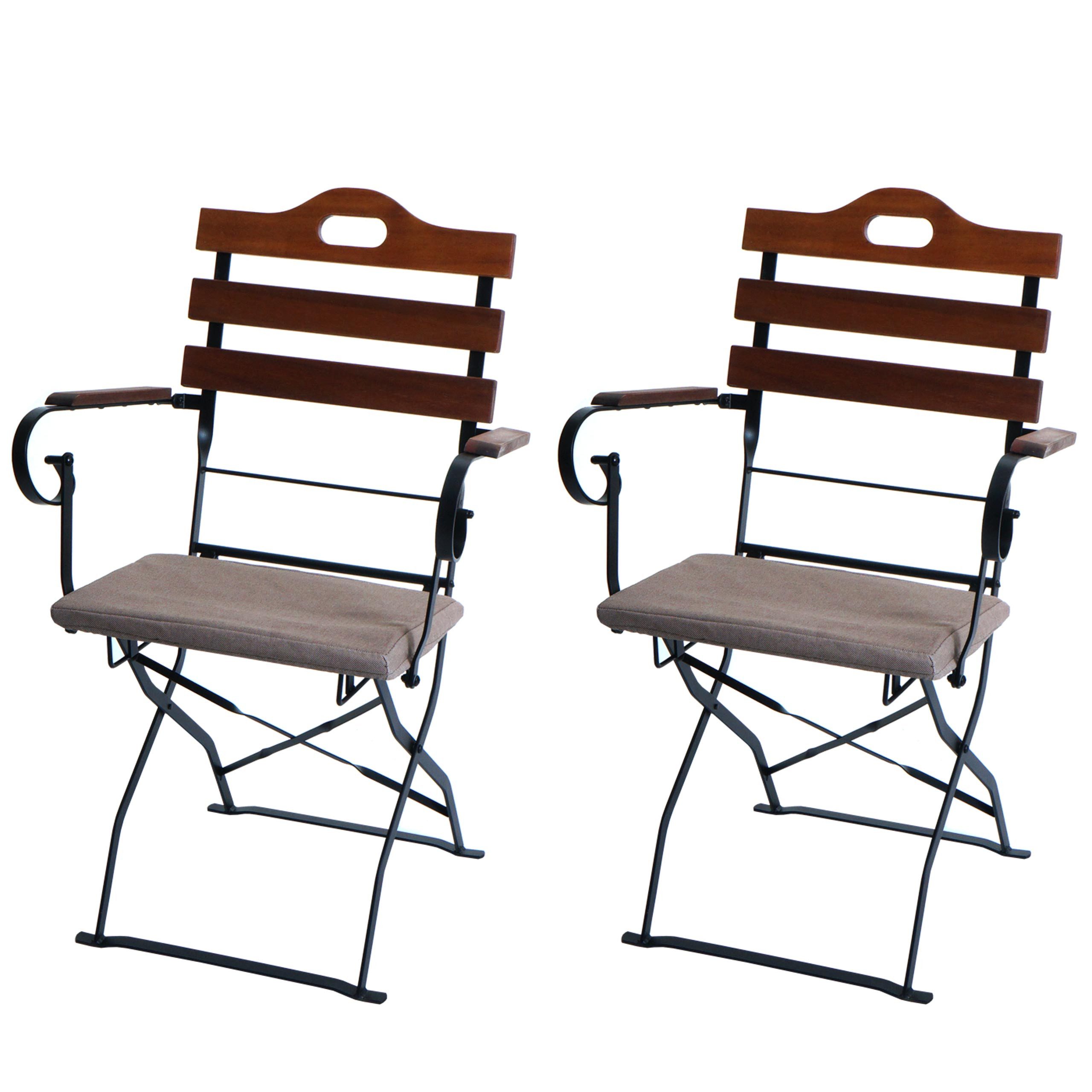 MCW Gartenstuhl MCW-J40-SP (2er), Platzsparende Lagerung möglich