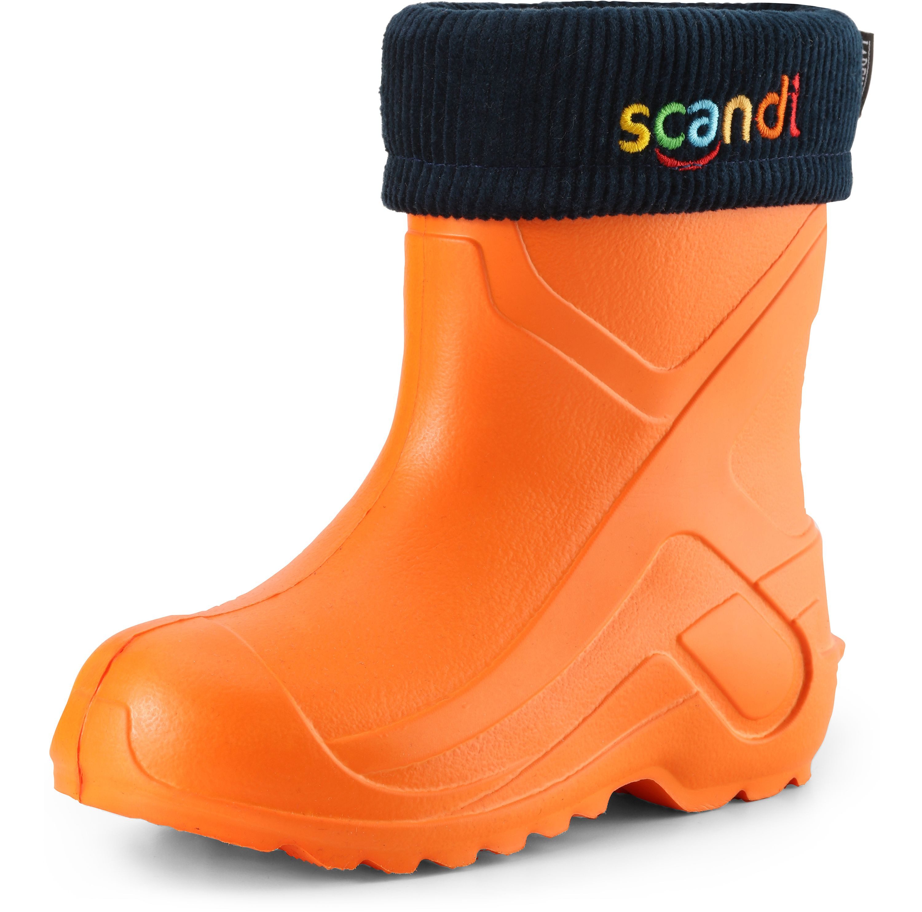 Kinder federleichte EVA Thermo Regenschuhe gefüttert LA-763 Gummistiefel