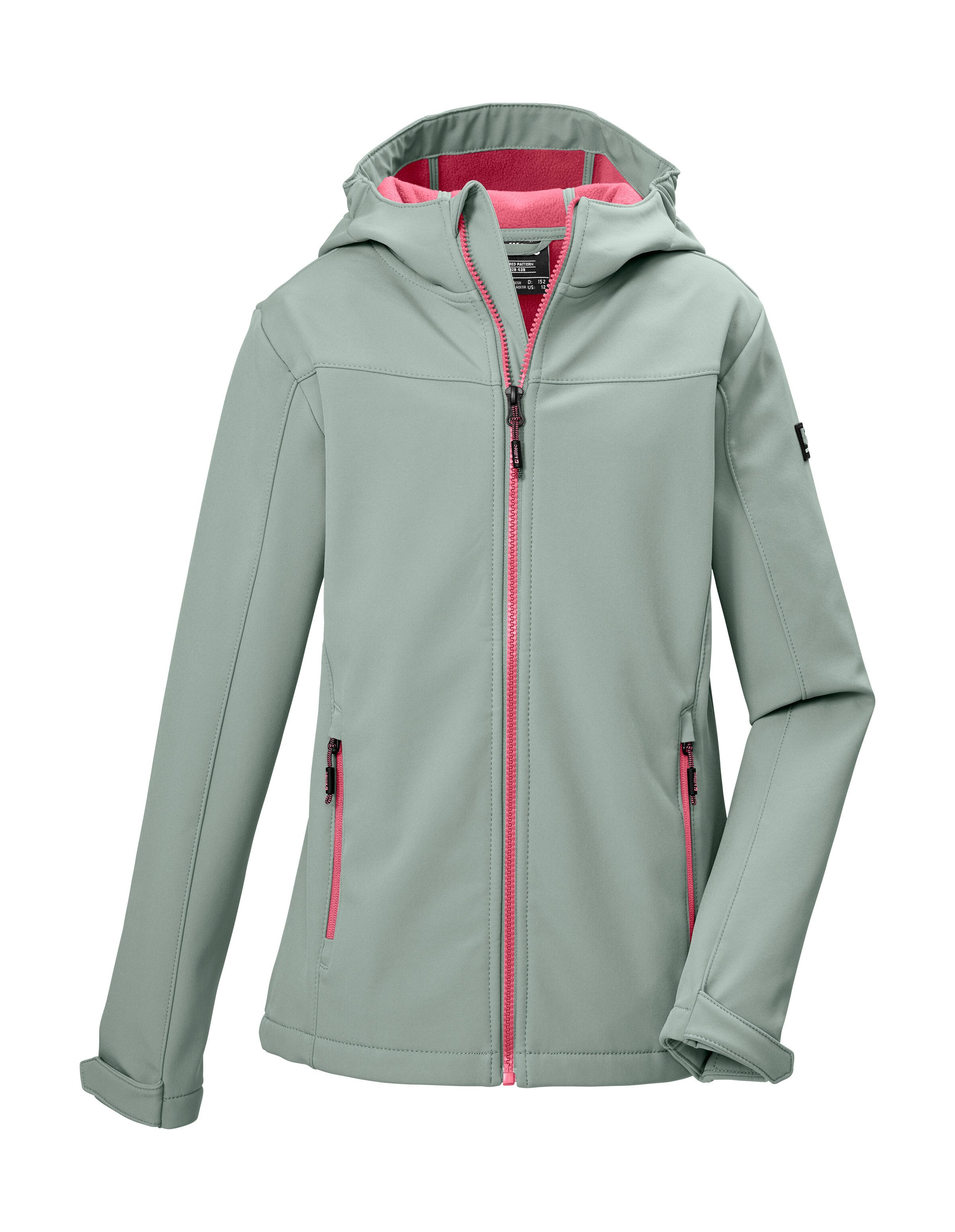Killtec Softshelljacke KOS 483 GRLS SFTSHLL JCKT Winddichte Mädchen Softshelljacke, 10.000 mm wasserabweisend