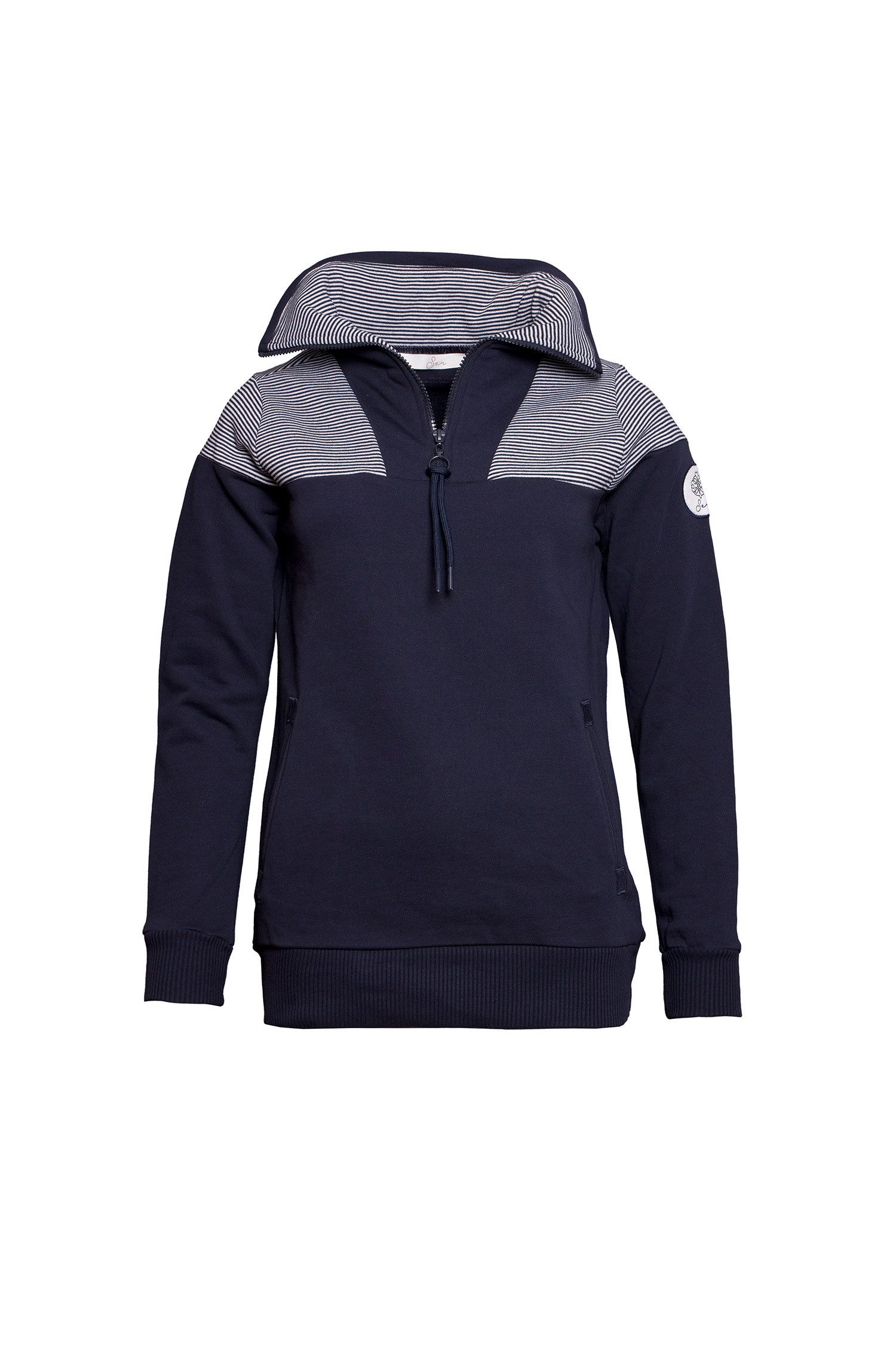 SER Sweatshirt Sweatshirt Troyer Kragen W9923613W günstig online kaufen