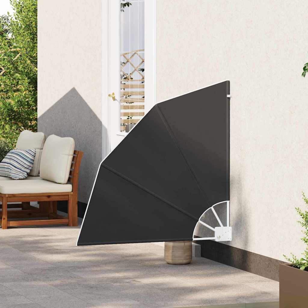 vidaXL Balkonsichtschutz Balkon Sichtschutz 115 x 115 cm Polyester Anthrazit (1-St)