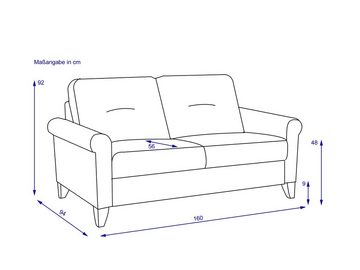 SANSIBAR Living Sofa Sofa SANSIBAR 3 Sitzer RÜGEN PLUS (BHT 194x89x96 cm) BHT 194x89x96 cm