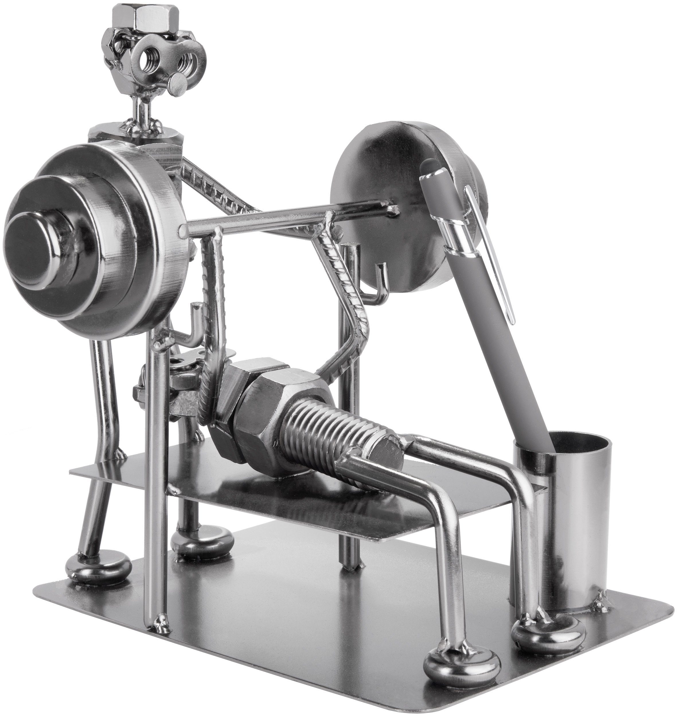 BRUBAKER Dekofigur Metallskulptur Schraubenmännchen Bodybuilder (1 günstig online kaufen