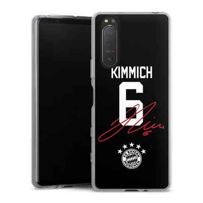 DeinDesign Handyhülle FC Bayern München FCB Kimmich Kimmich 6, Sony Xperia 5 II 5G Silikon Hülle Bumper Case Handy Schutzhülle