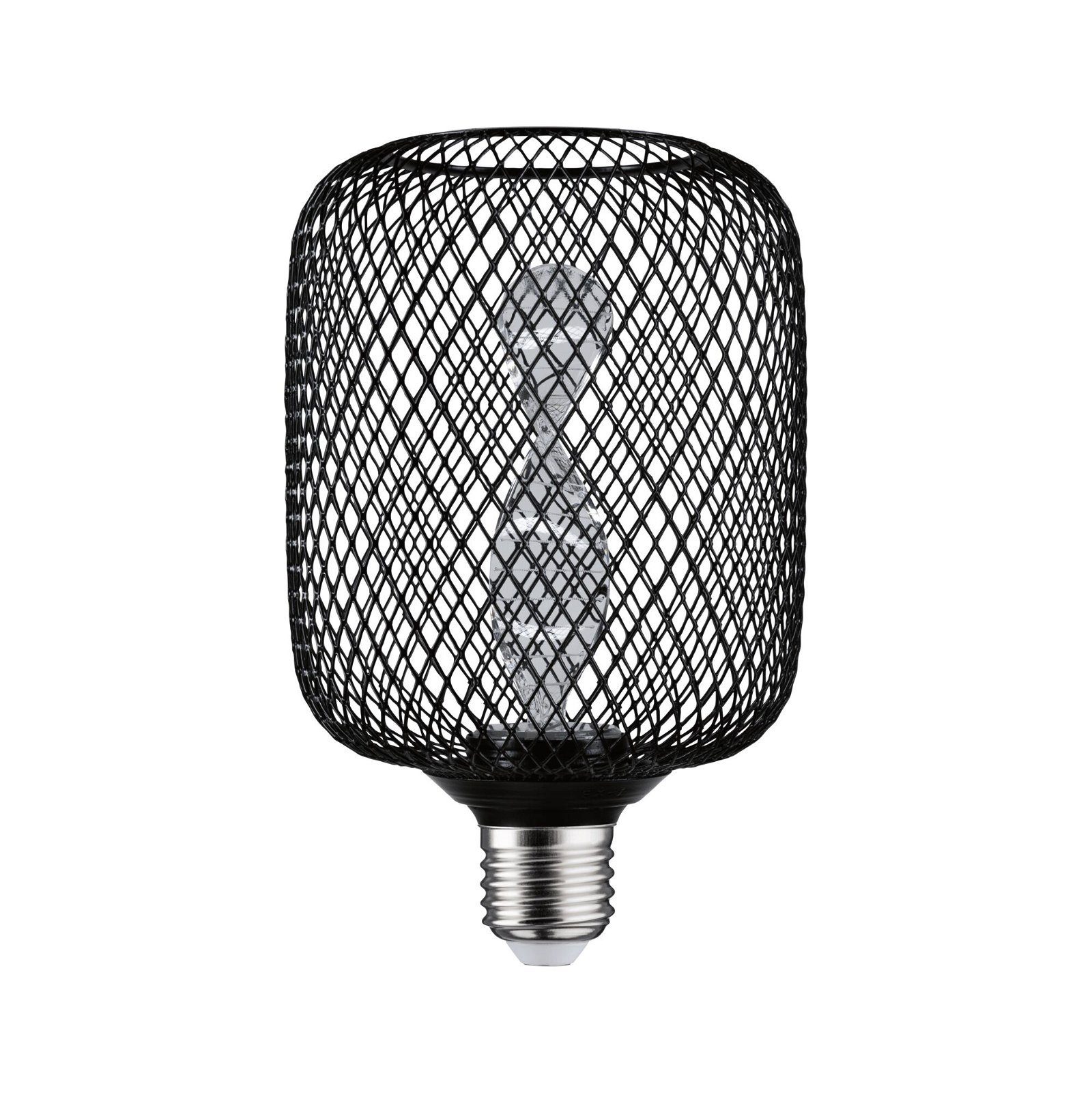 LED-Leuchtmittel Metallic Glow Zyl schwarz Helix 110lm 3,5W 1800K 230V