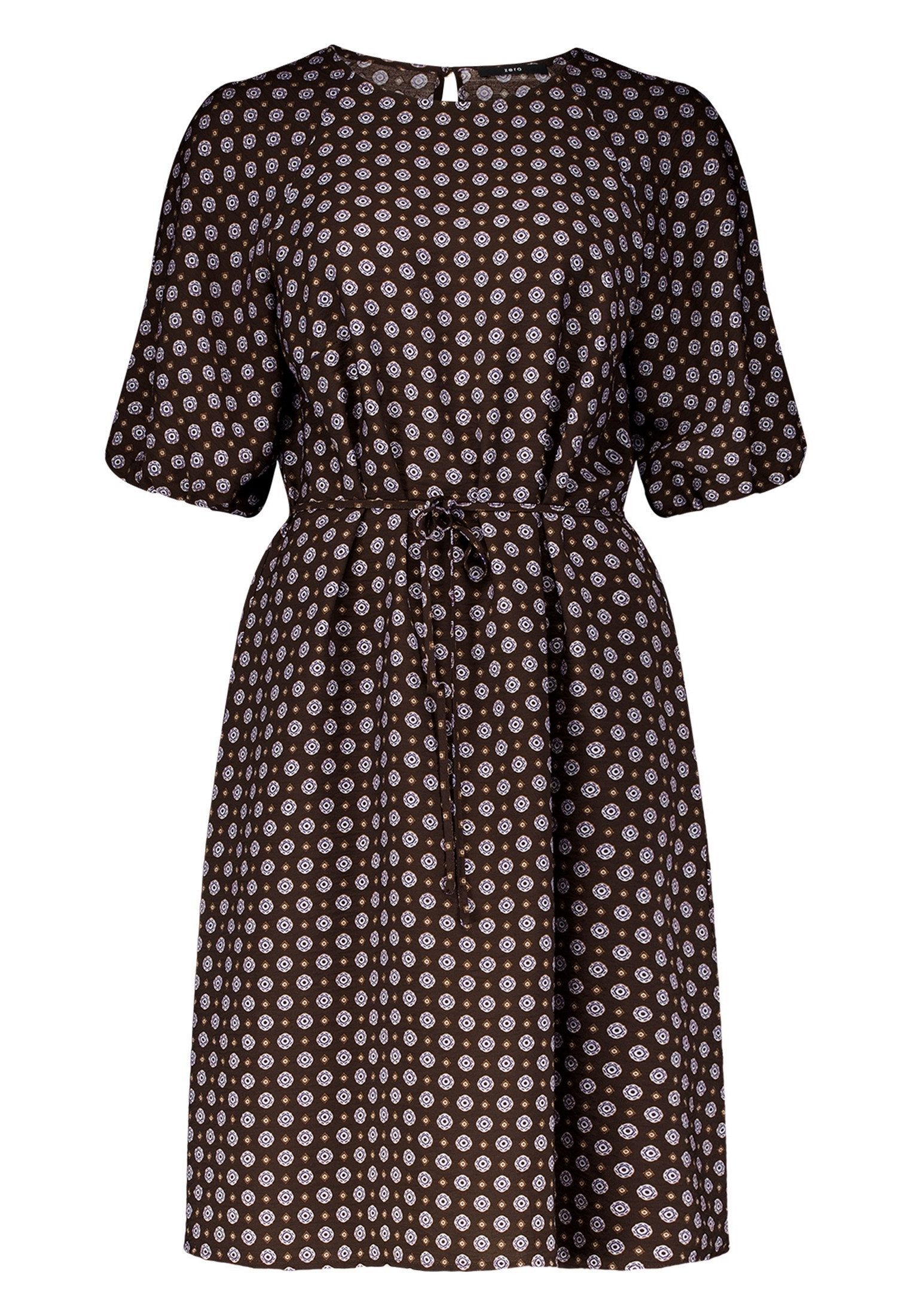 Zero Druckkleid Damen mit Bindegürtel Material