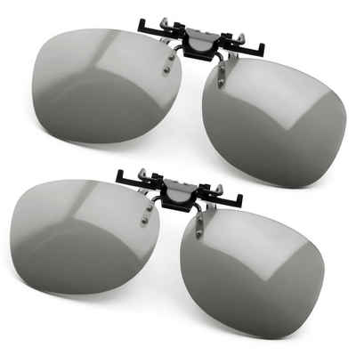PRECORN 3D-Brille 2x 3D Brille Clip-On Universale passive 3D Brille für Окуляриträger