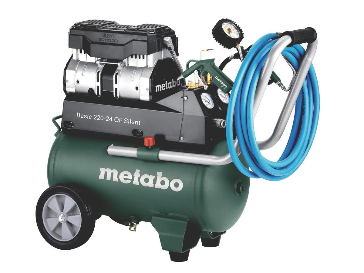 metabo Kompressor Basic 220-24 OF Silent, max. 8 bar, 24 l, Inklusive Unive günstig online kaufen