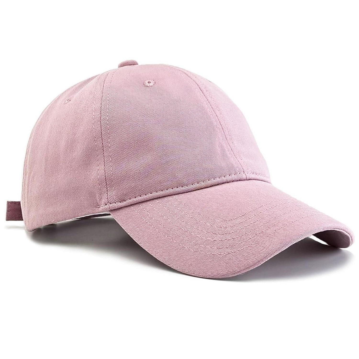 LuxusKollektion Baseball Cap Baseballkappe Damen Herren Baumwolle verstellbar S-L Rosa Retro