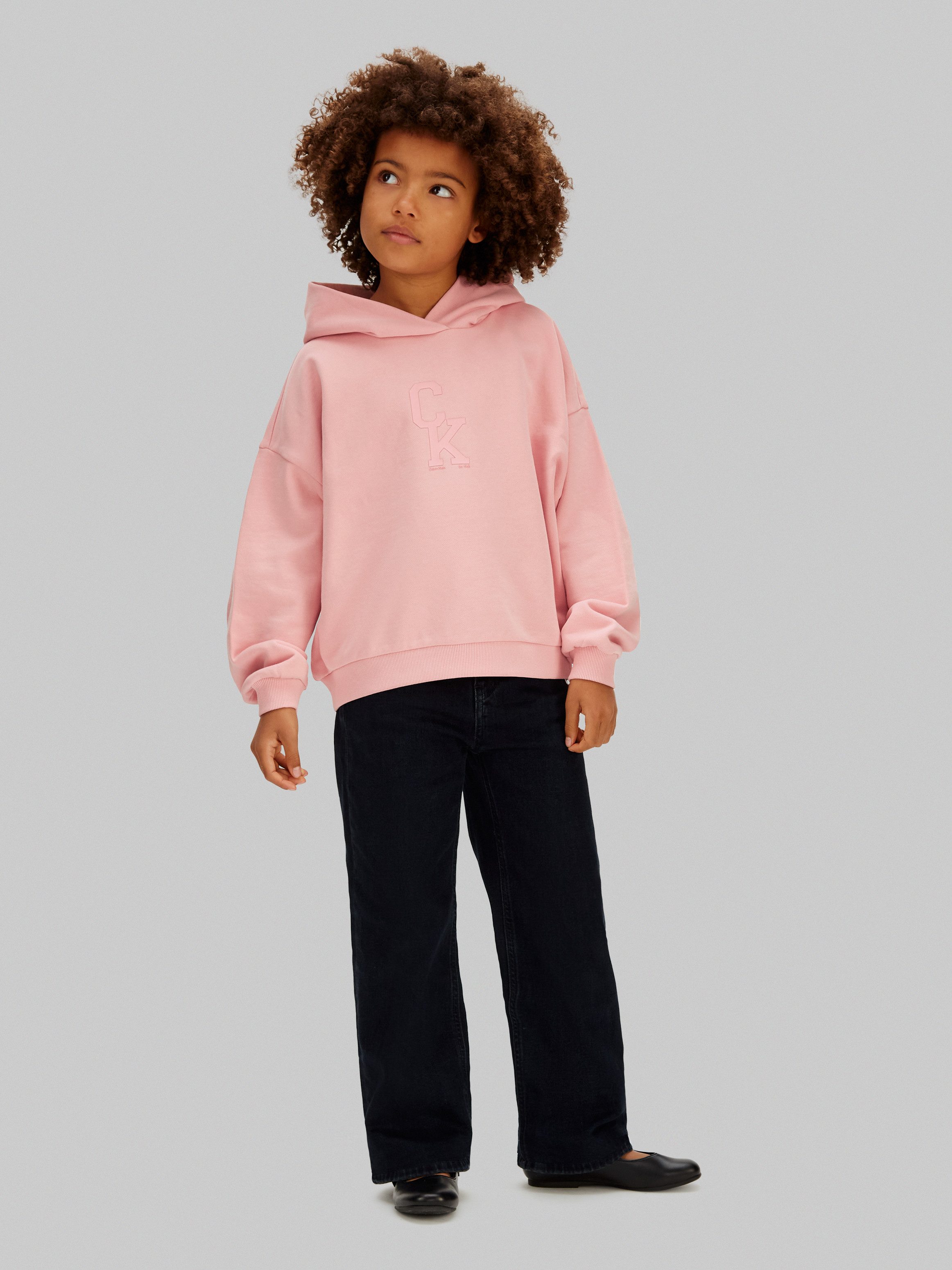 Calvin Klein Jeans Kapuzensweatshirt HOODED SWEATSHIRT Regular fit für Kinder mit Kapuze – Bild 3 von 5