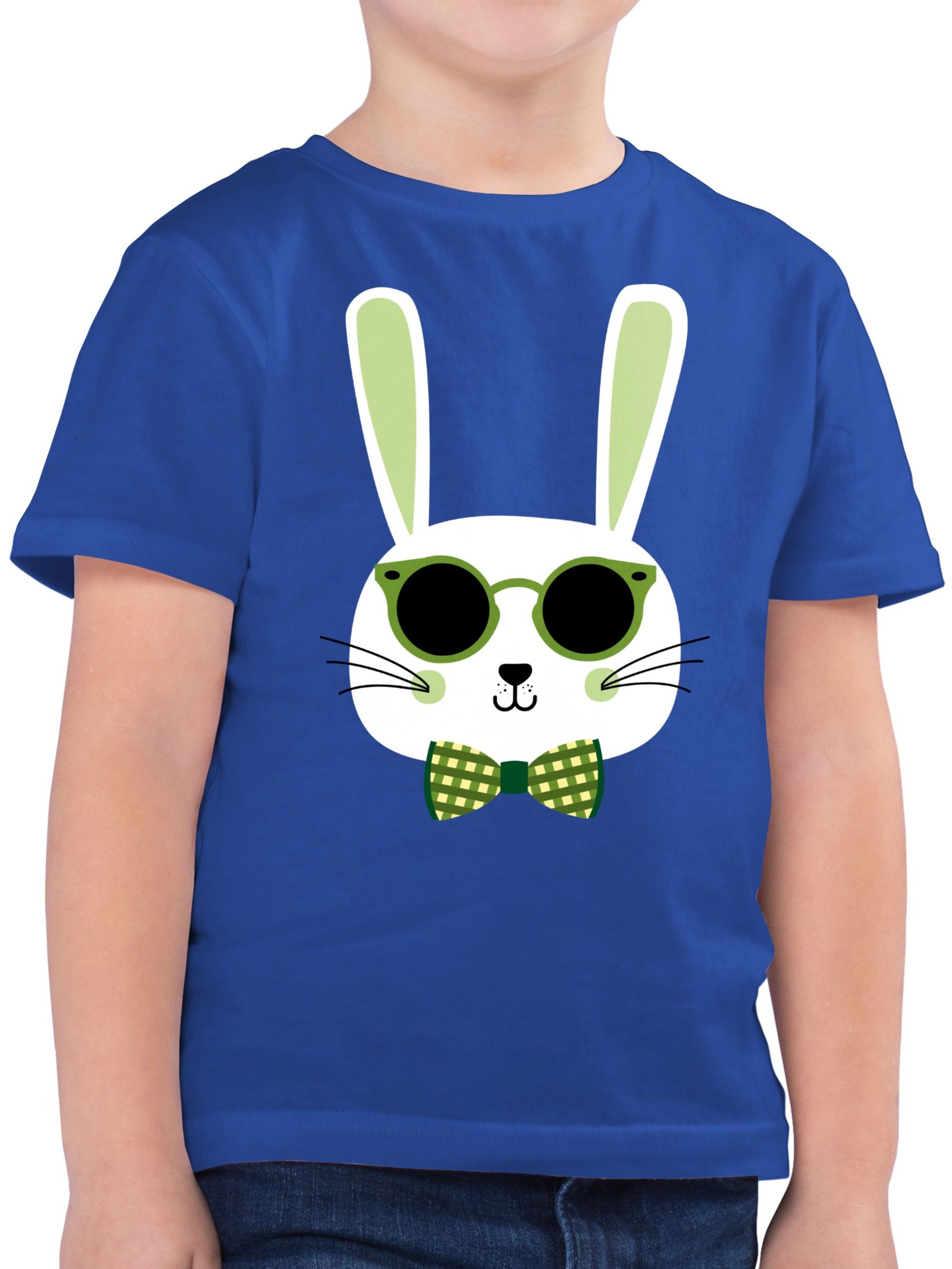 Shirtracer T-Shirt Osterhase Sonnenbrille Grün Geschenk Ostern