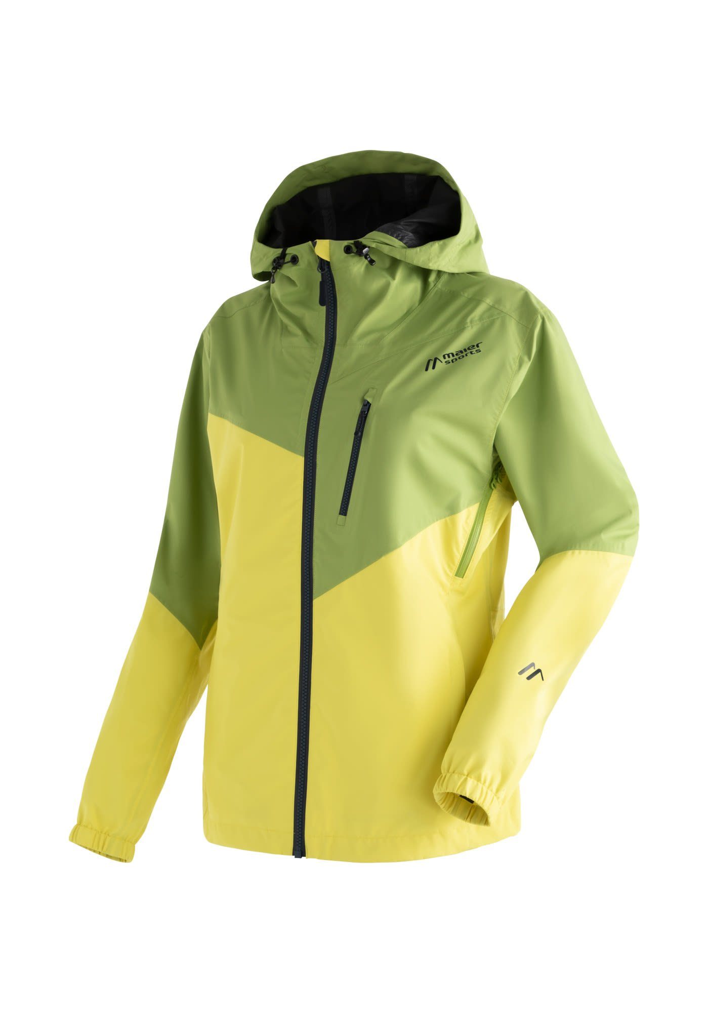 Maier Sports Outdoorjacke Rosvik W Damen Regenjacke mit Kapuze,  wasserdichte Wanderjacke, Funktionsjacke, Atmungsaktive winddichte Damen  Hardshell-Tourenjacke