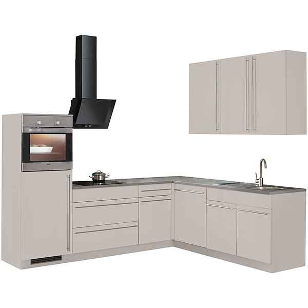 wiho Küchen Winkelküche »Chicago«, mit E-Geräten, 260 x 220 cm