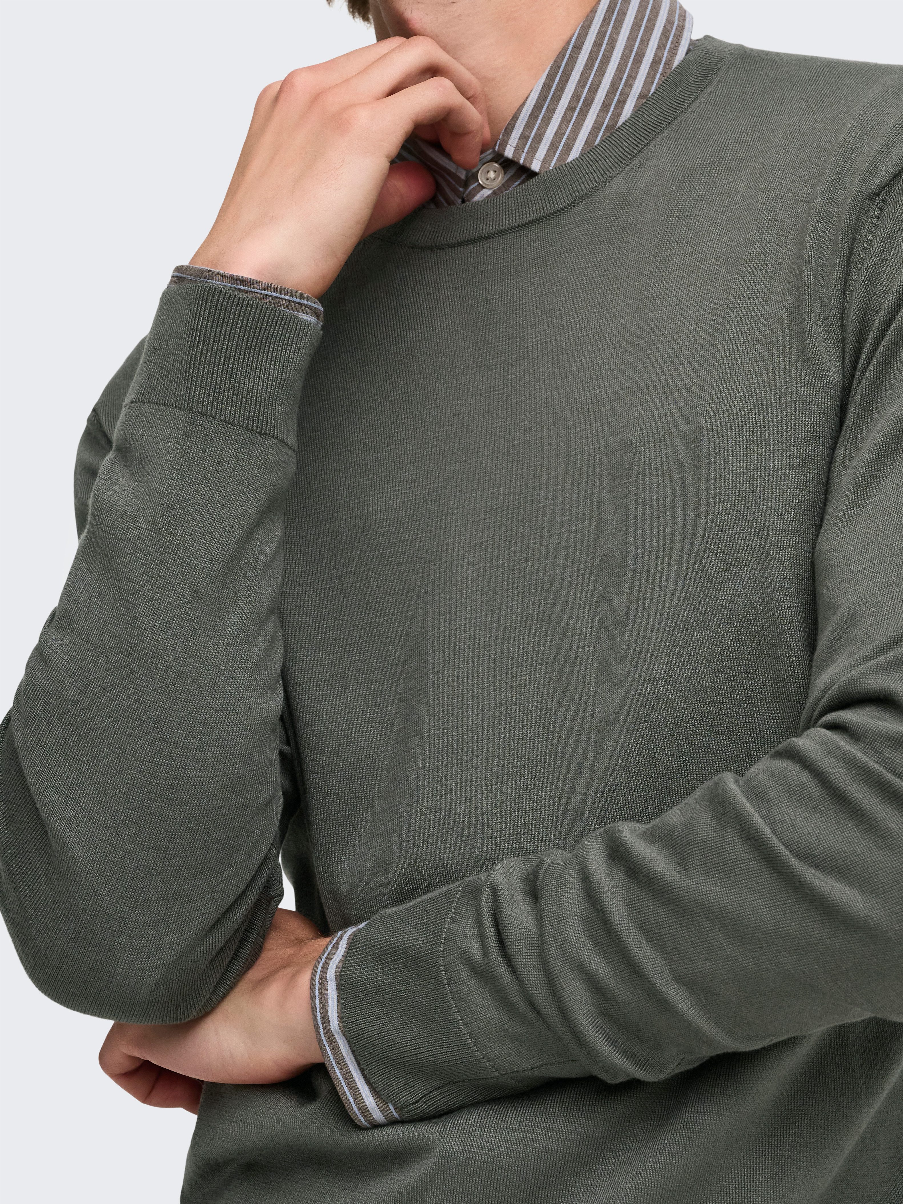 ONLY & SONS Rundhalspullover ONSWYLER LIFE REG 14 LS CREW KNIT NOOS Viskosemischung, regular fit
