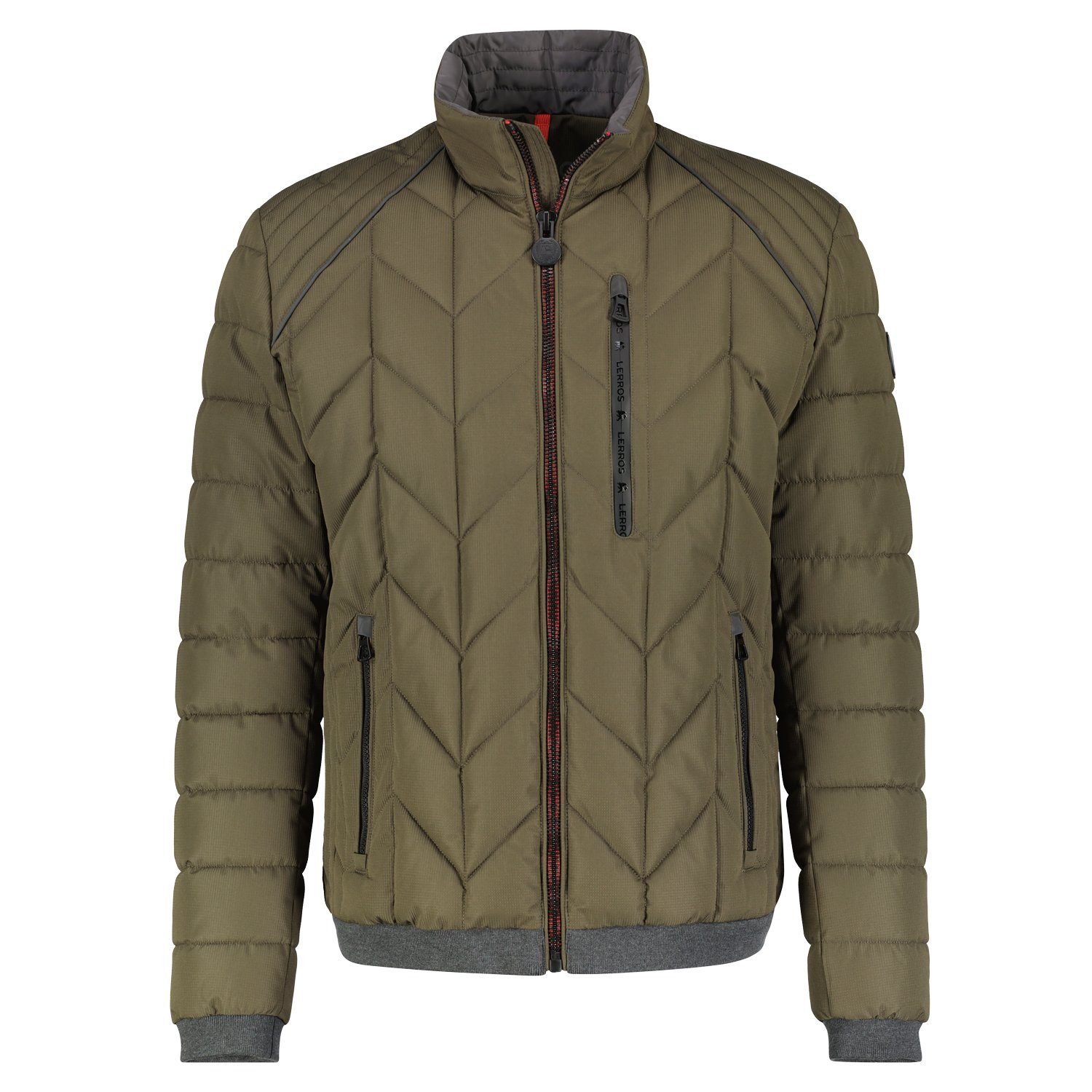 LERROS Steppjacke mit Kontrastdetails MOSS GREEN MELA | 