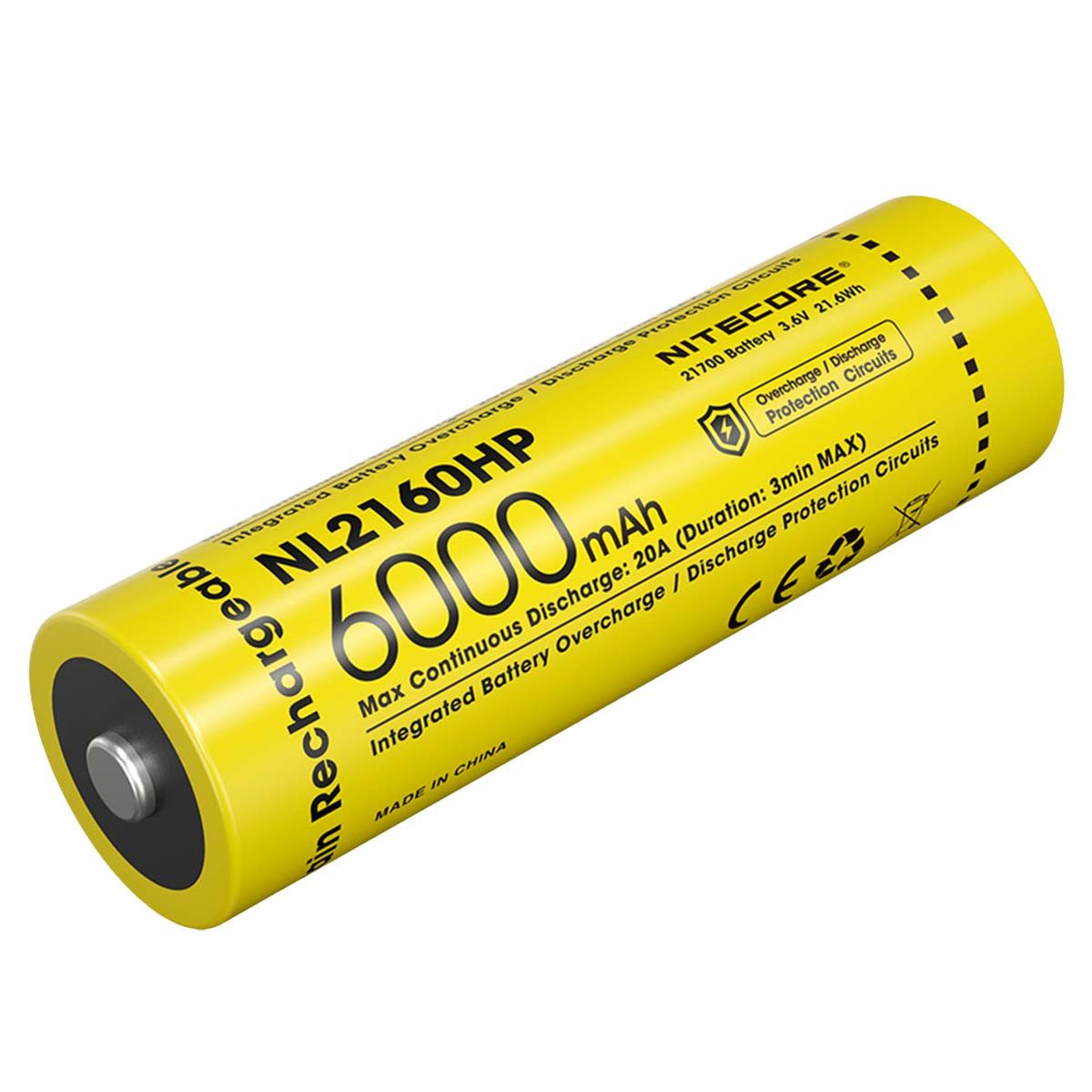Nitecore NL2160HP 21700 - Li-Ion Akku 6000mAH Akku