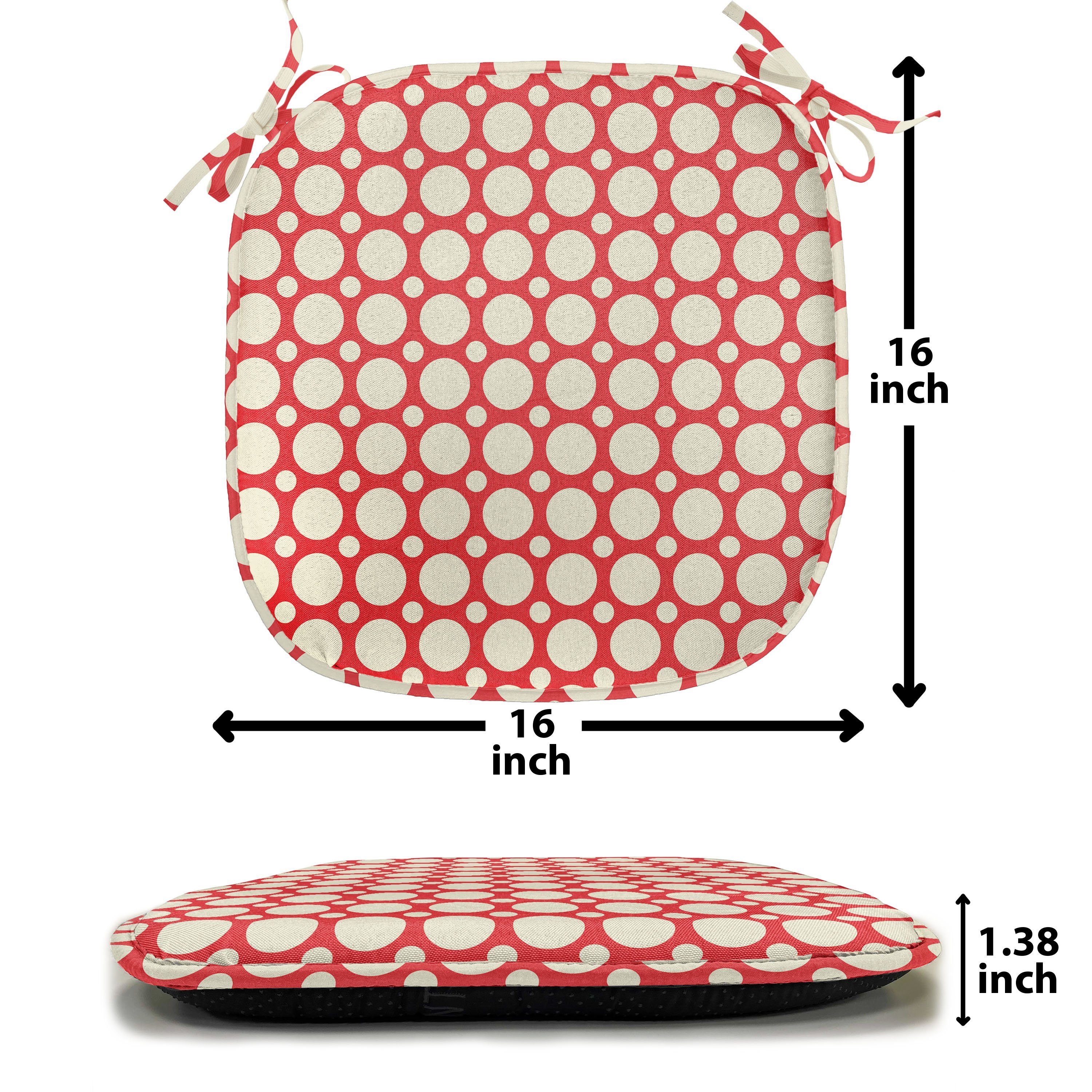 wasserfestes für Riemen Tupfen Stuhlkissen mit Küchensitze, Kleine Kissen Jahrgang Abakuhaus Große Dekoratives