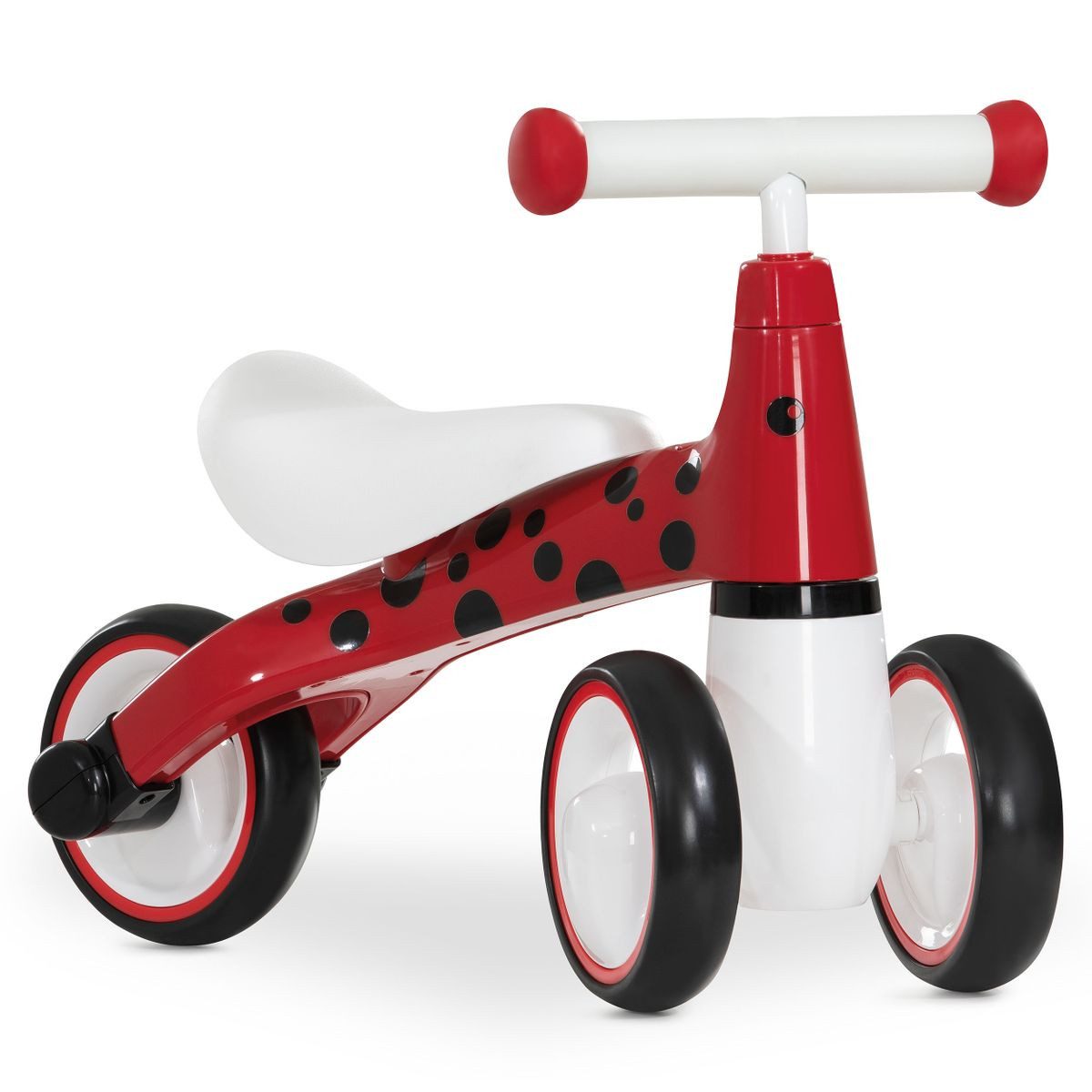 hauck TOYS FOR KIDS Laufrad 1st Ride Three - Ladybug Red, Baby Rutscher Kinder Laufrad ab 1 Jahr bis 20 kg