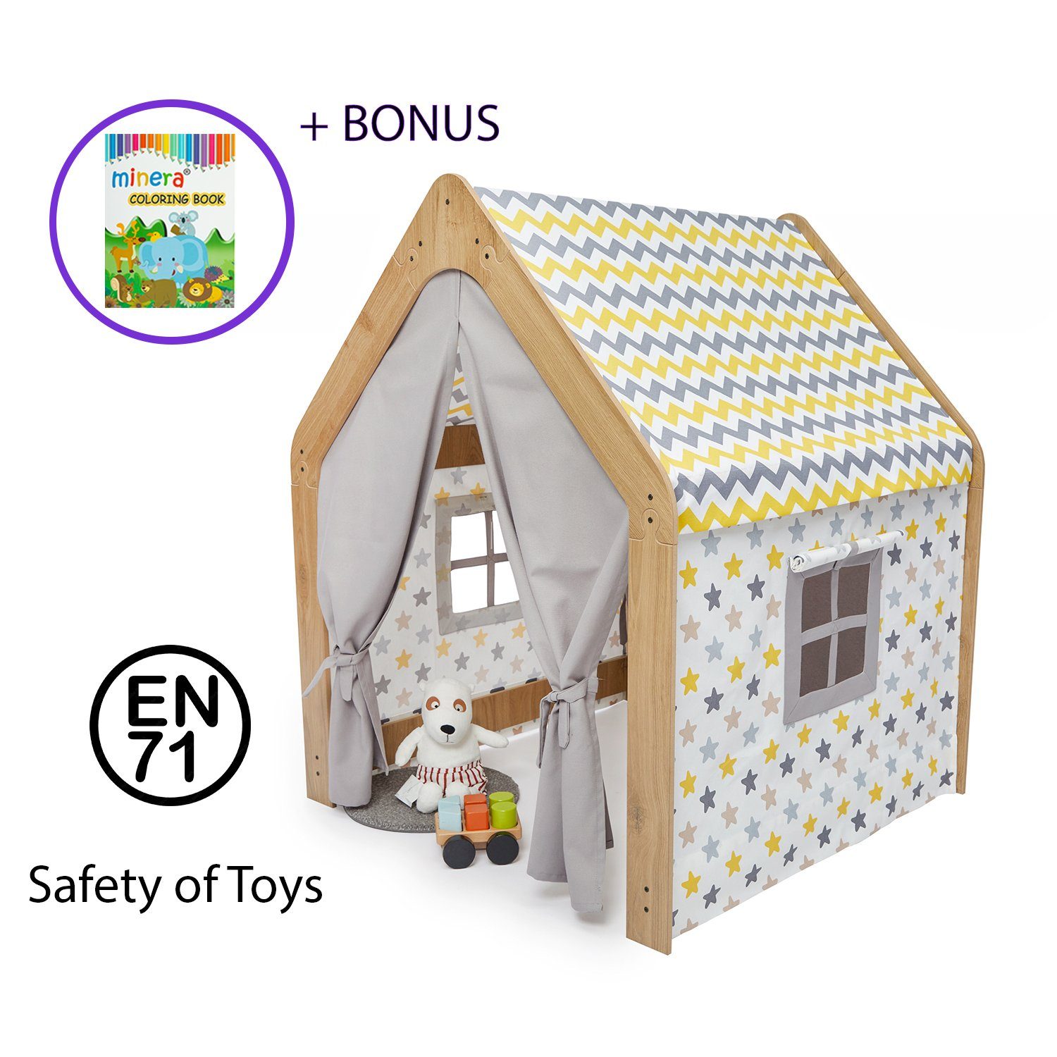 BoomDing Spielzelt Spielhaus Kinder outdoor und indoor wunderschönes