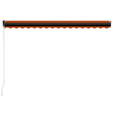 furnicato Markise Einziehbare Handbetrieben 400×300 cm Orange und Braun