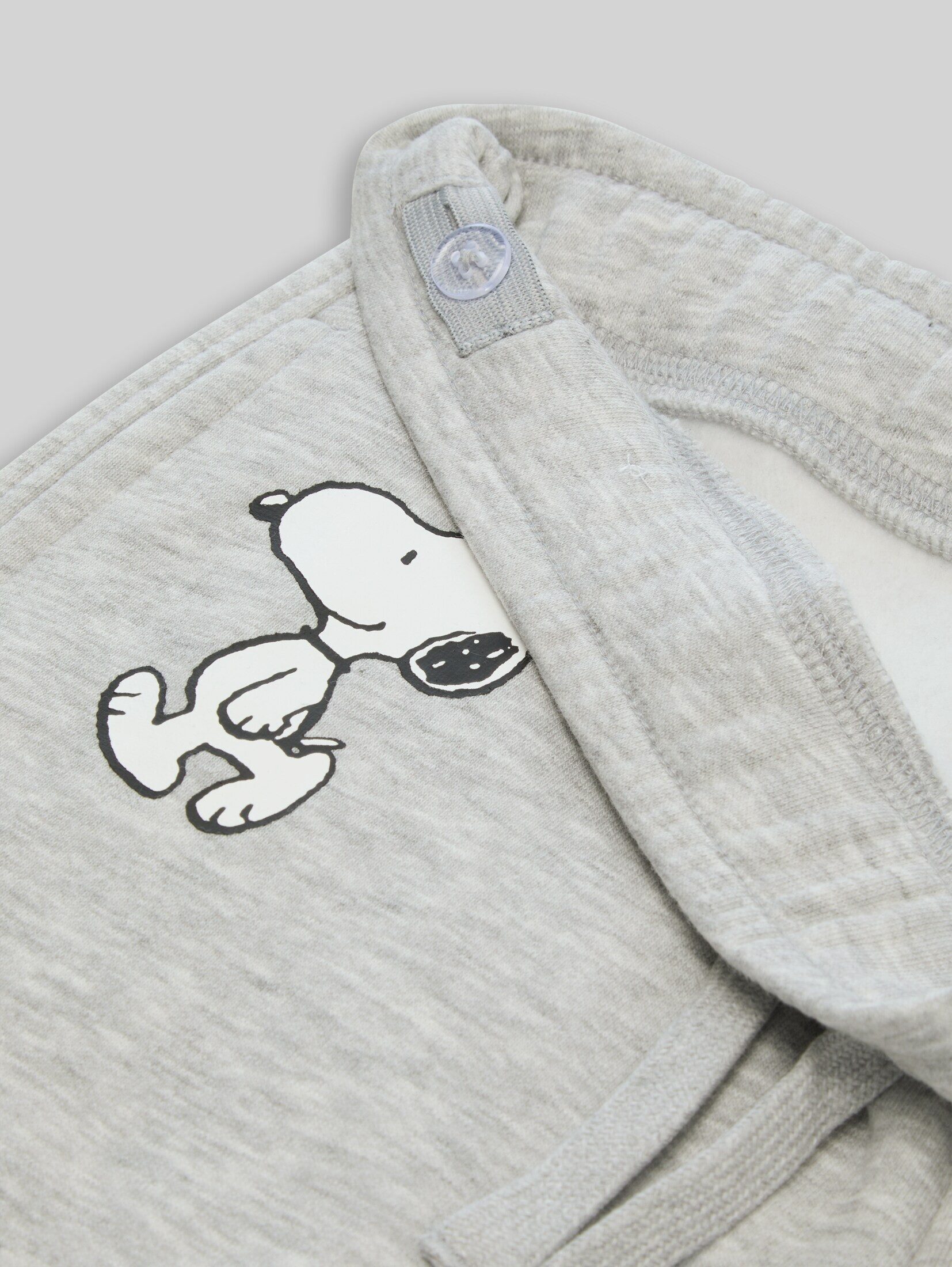 TOM TAILOR Sweathose Hosen & Chino Jogginghose mit Snoopy-Print in Melange-Optik