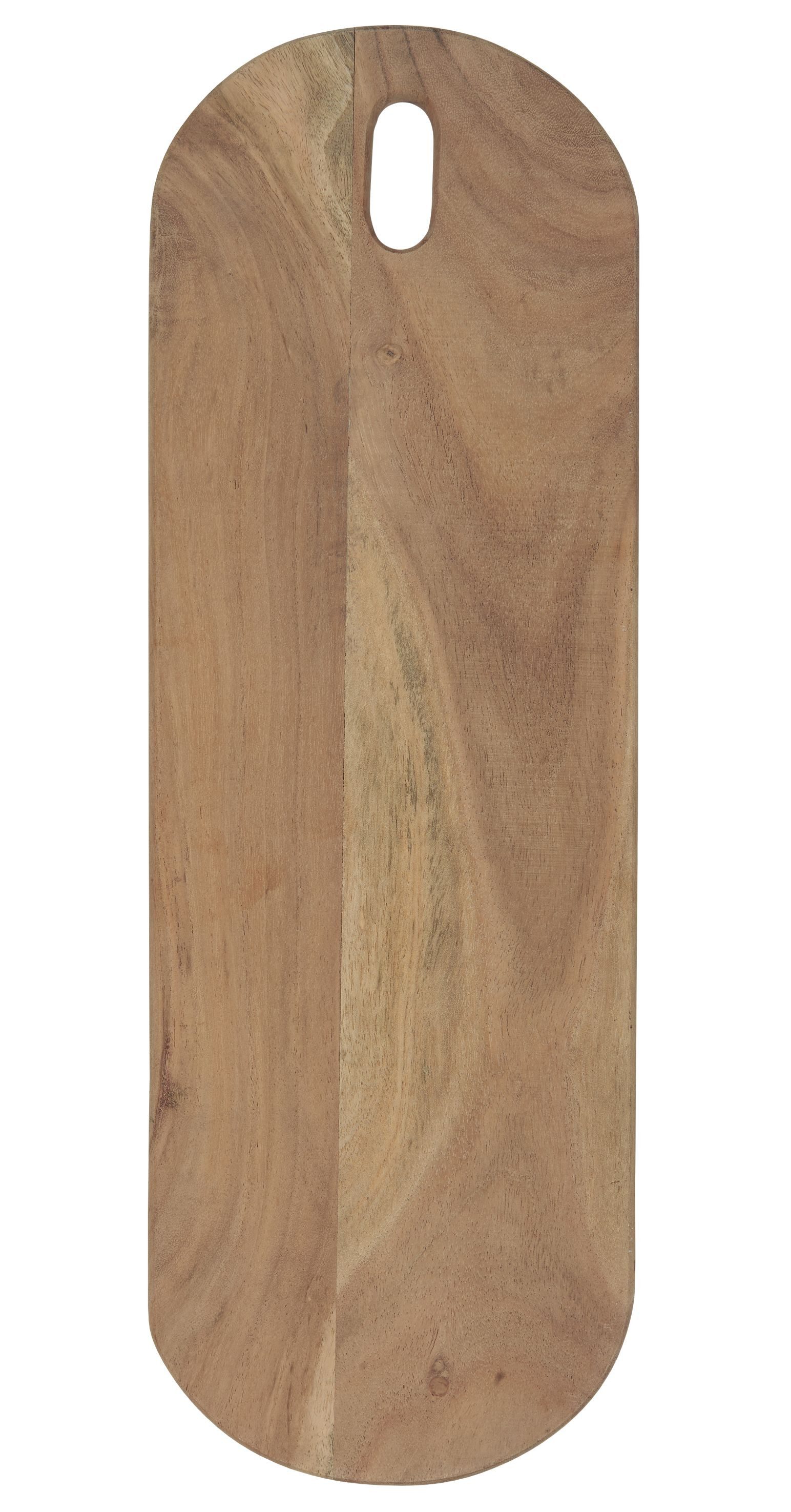 Servierbrett Ib Laursen - Schneidebrett Servierbrett Tapasbrett 18x55cm Holz Oval