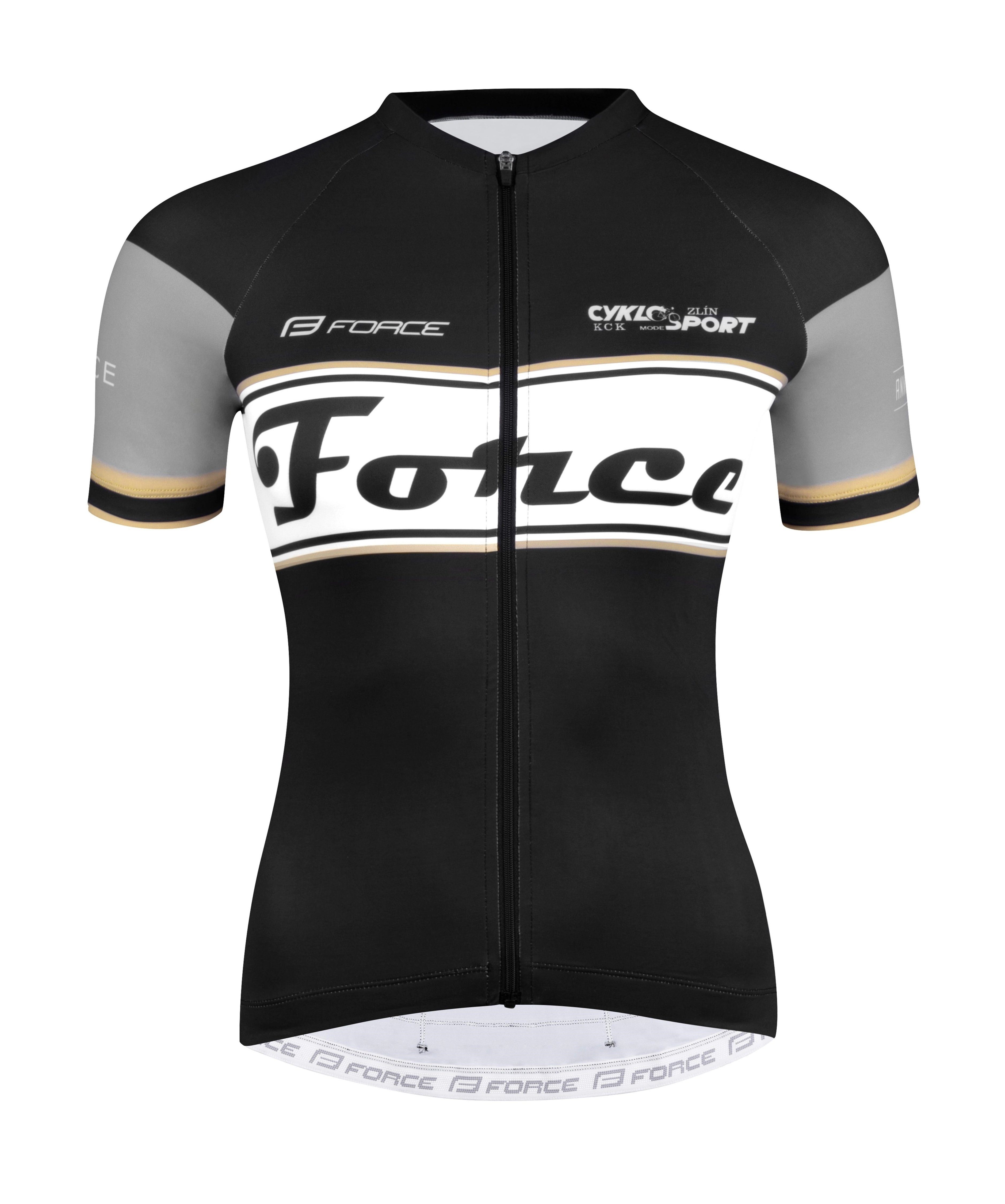 FORCE Radtrikot jersey Jacke F RETRO LADY schwarzgrau %%% günstig online kaufen