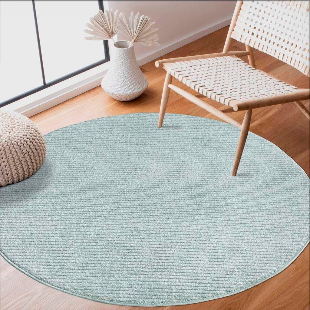 Carpet City Teppich Friseé-Teppich FANCY900, rund, günstig online kaufen