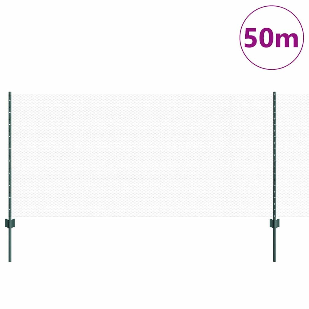 vidaXL Gartenzaun Zaun mit Pfosten Grün günstig online kaufen
