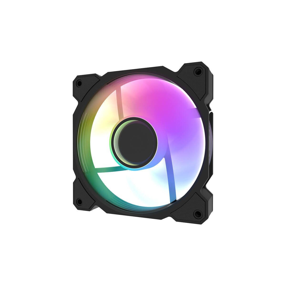 Darkflash Gehäuselüfter Darkflash DR08 ARGB Lüfter Set 3-in-1 120mm Schwarz