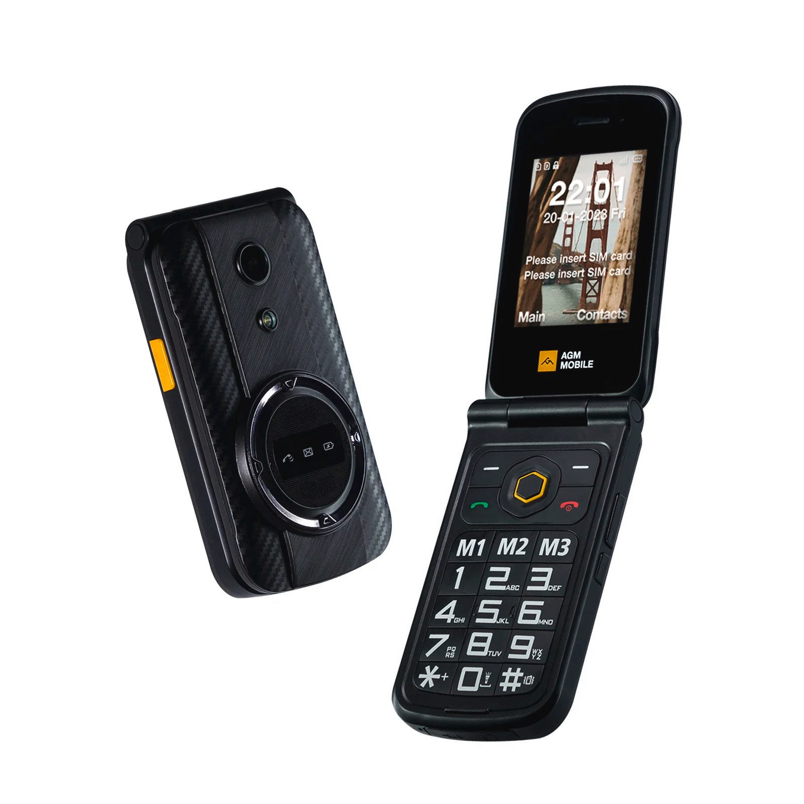 AGM by Beafon M8 rugged Klapphandy (7,1 cm/2,8 Zoll, 2 MP Kamera)